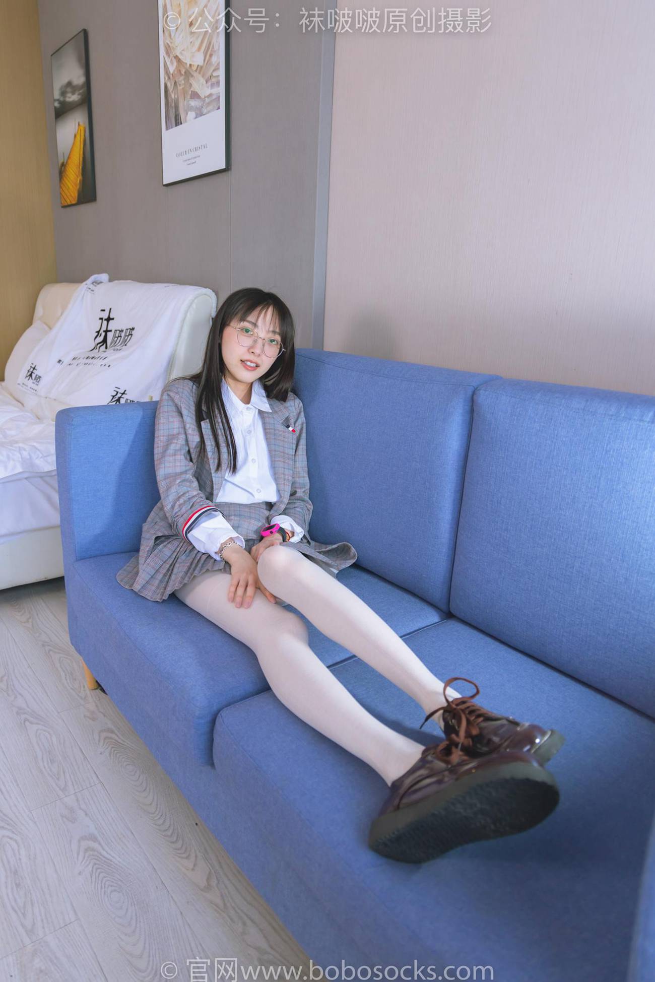 图片[42]-[BoBoSocks袜啵啵]NO.202 稚予-皮鞋、白色蕾丝丝袜、ol风[140P] – 速更版-美库