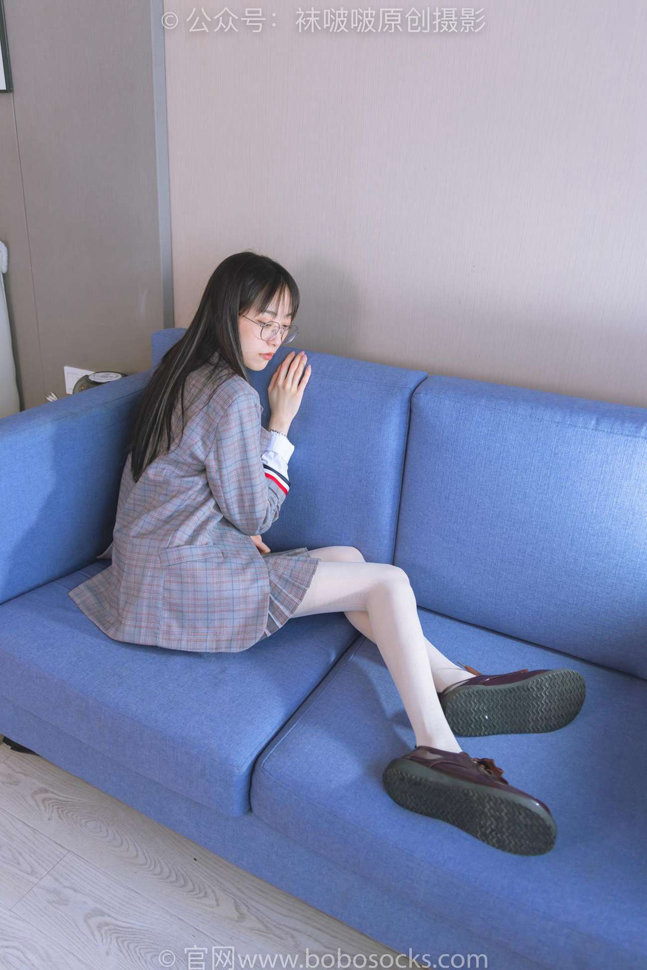 图片[49]-[BoBoSocks袜啵啵]NO.202 稚予-皮鞋、白色蕾丝丝袜、ol风[140P] – 速更版-美库
