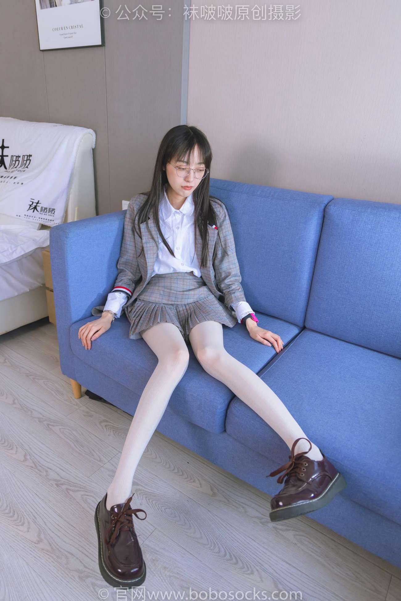 图片[54]-[BoBoSocks袜啵啵]NO.202 稚予-皮鞋、白色蕾丝丝袜、ol风[140P] – 速更版-美库