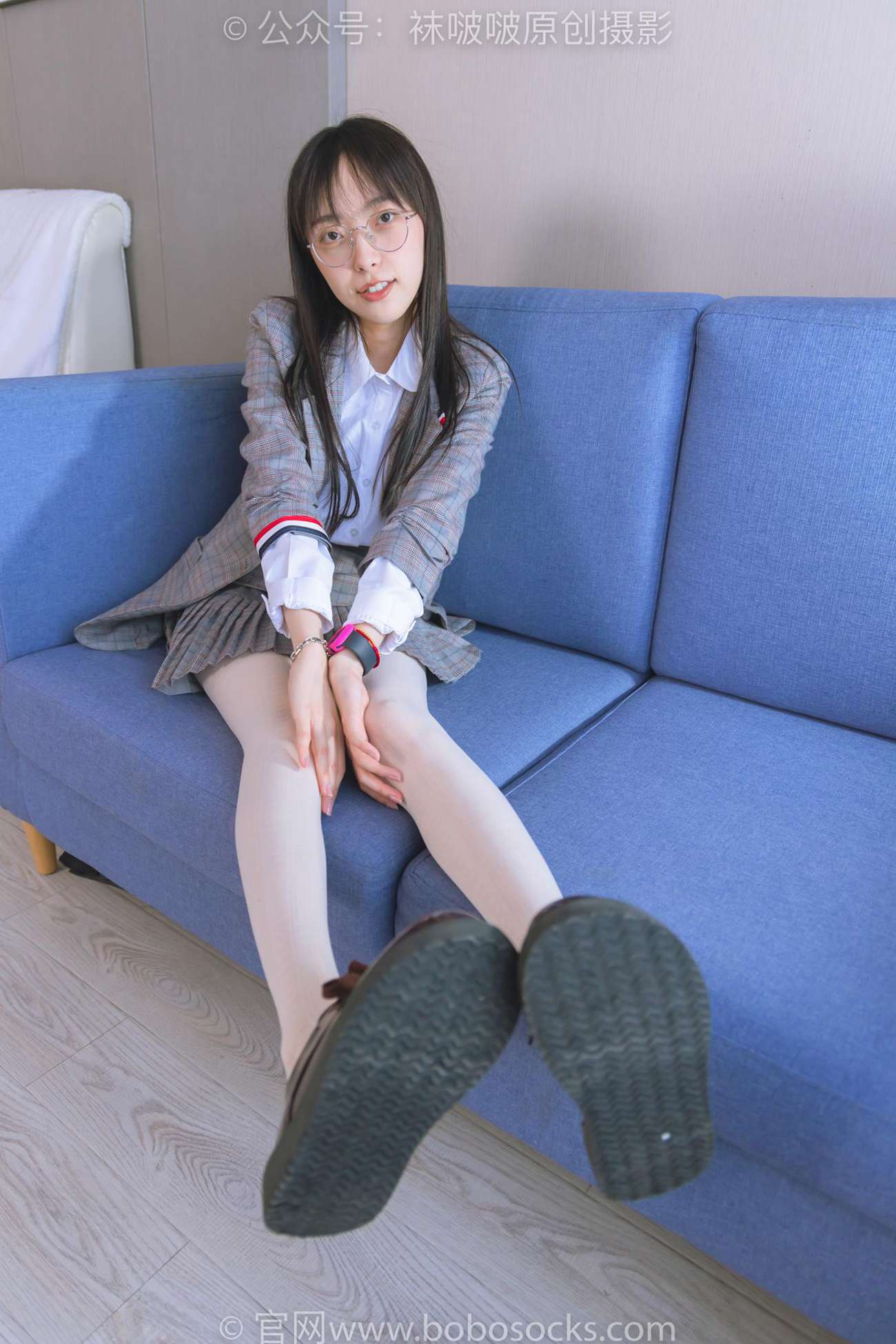 图片[56]-[BoBoSocks袜啵啵]NO.202 稚予-皮鞋、白色蕾丝丝袜、ol风[140P] – 速更版-美库