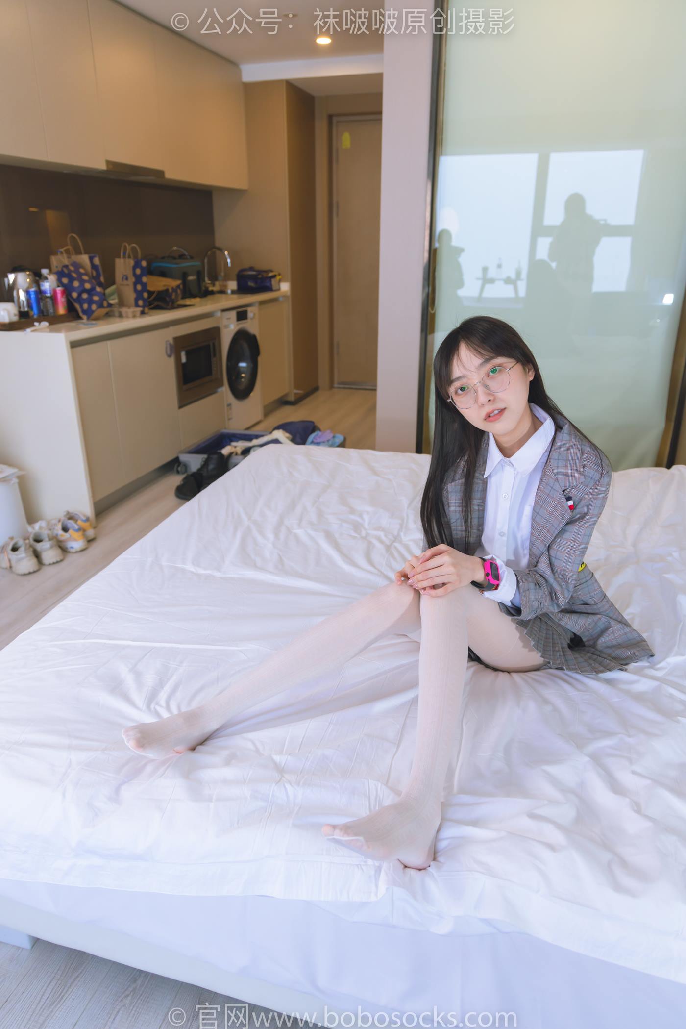 图片[60]-[BoBoSocks袜啵啵]NO.202 稚予-皮鞋、白色蕾丝丝袜、ol风[140P] – 速更版-美库