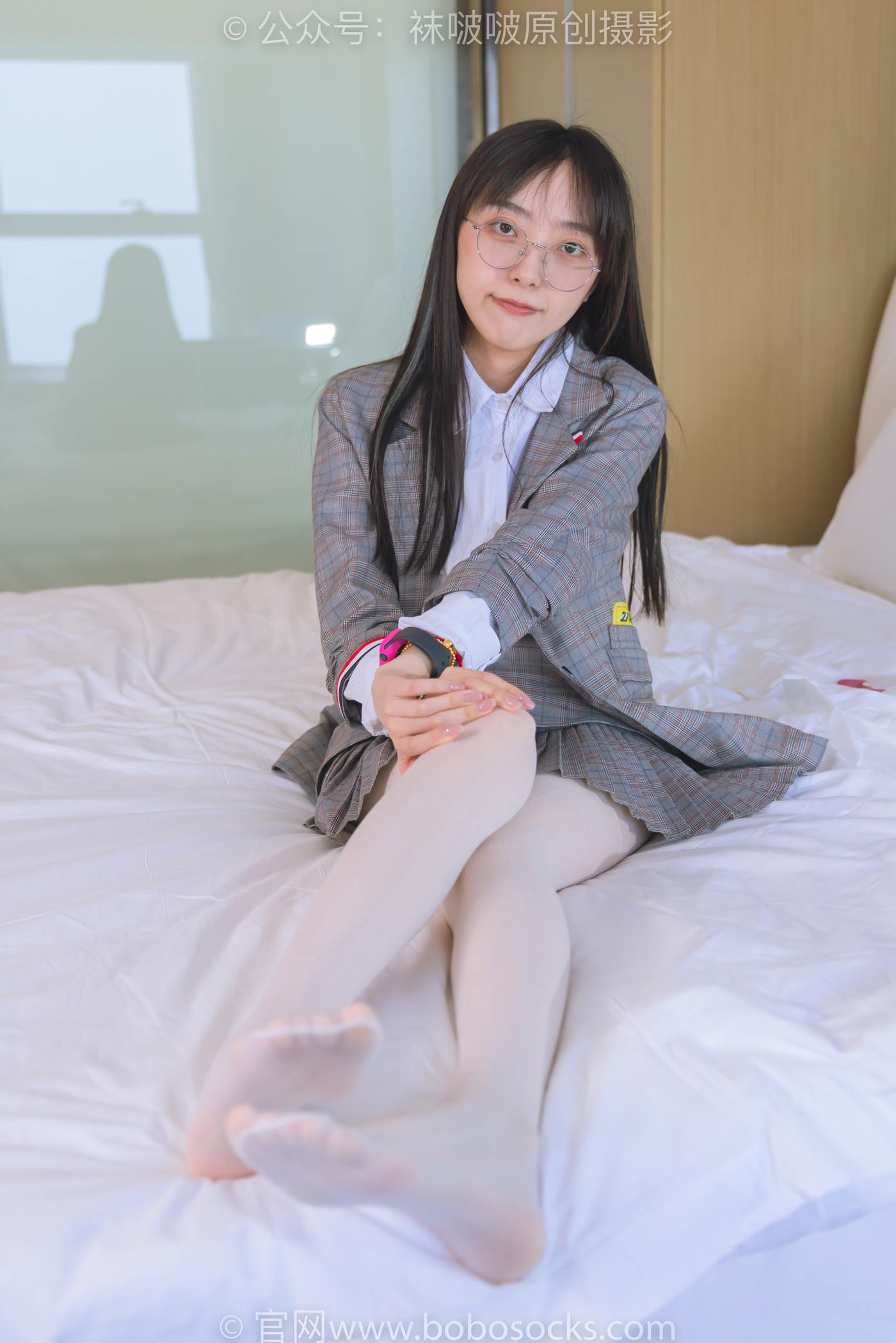 图片[69]-[BoBoSocks袜啵啵]NO.202 稚予-皮鞋、白色蕾丝丝袜、ol风[140P] – 速更版-美库