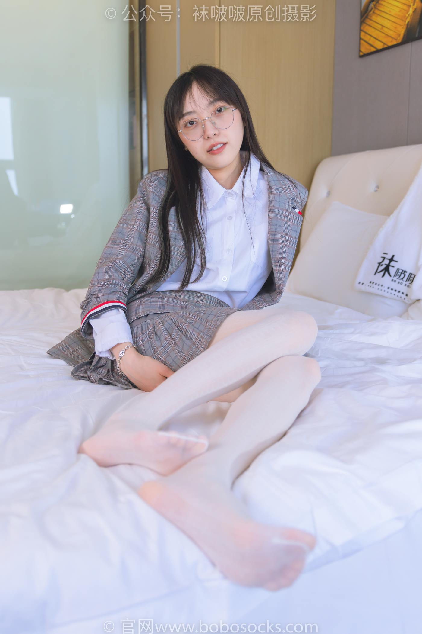 图片[76]-[BoBoSocks袜啵啵]NO.202 稚予-皮鞋、白色蕾丝丝袜、ol风[140P] – 速更版-美库