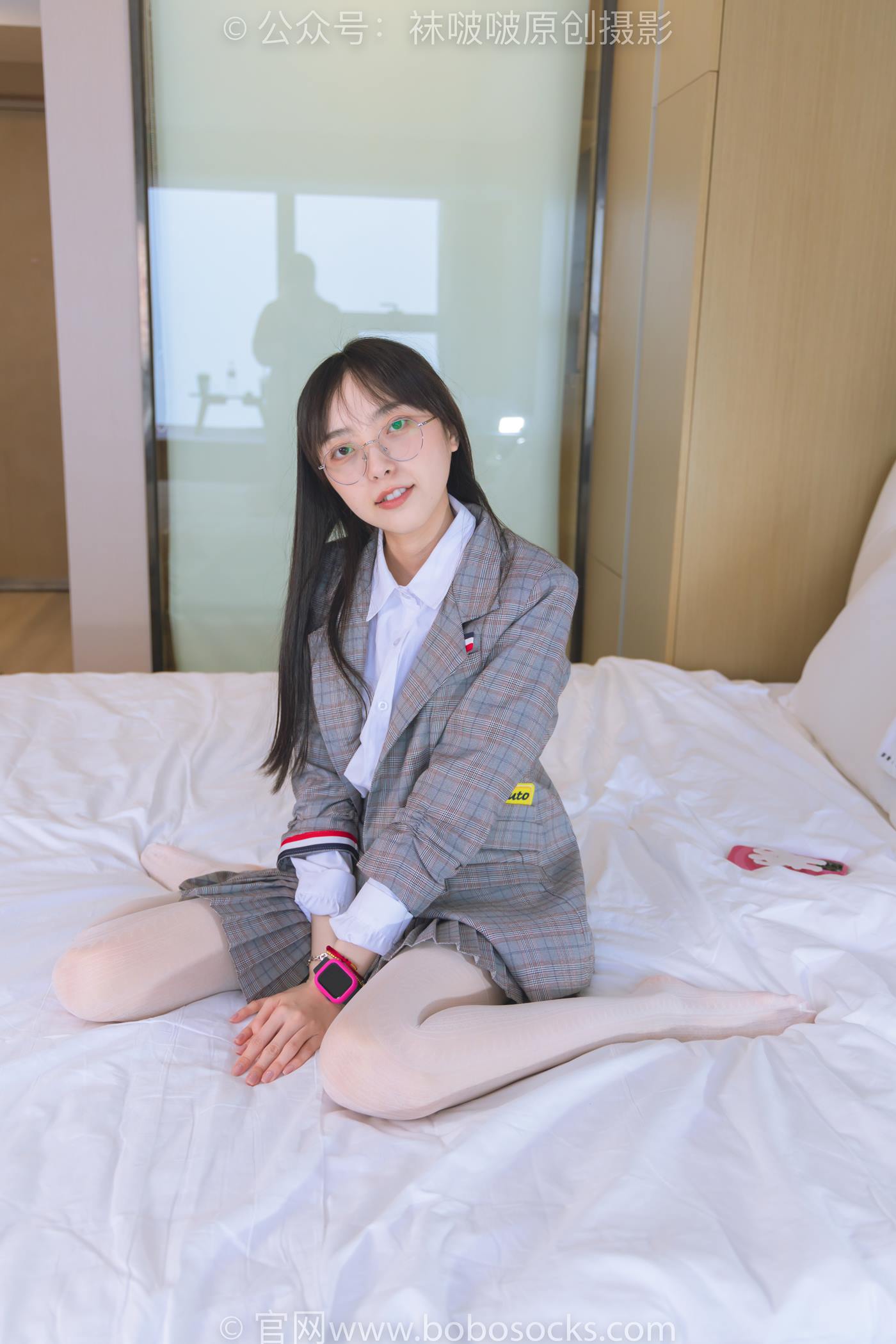 图片[80]-[BoBoSocks袜啵啵]NO.202 稚予-皮鞋、白色蕾丝丝袜、ol风[140P] – 速更版-美库