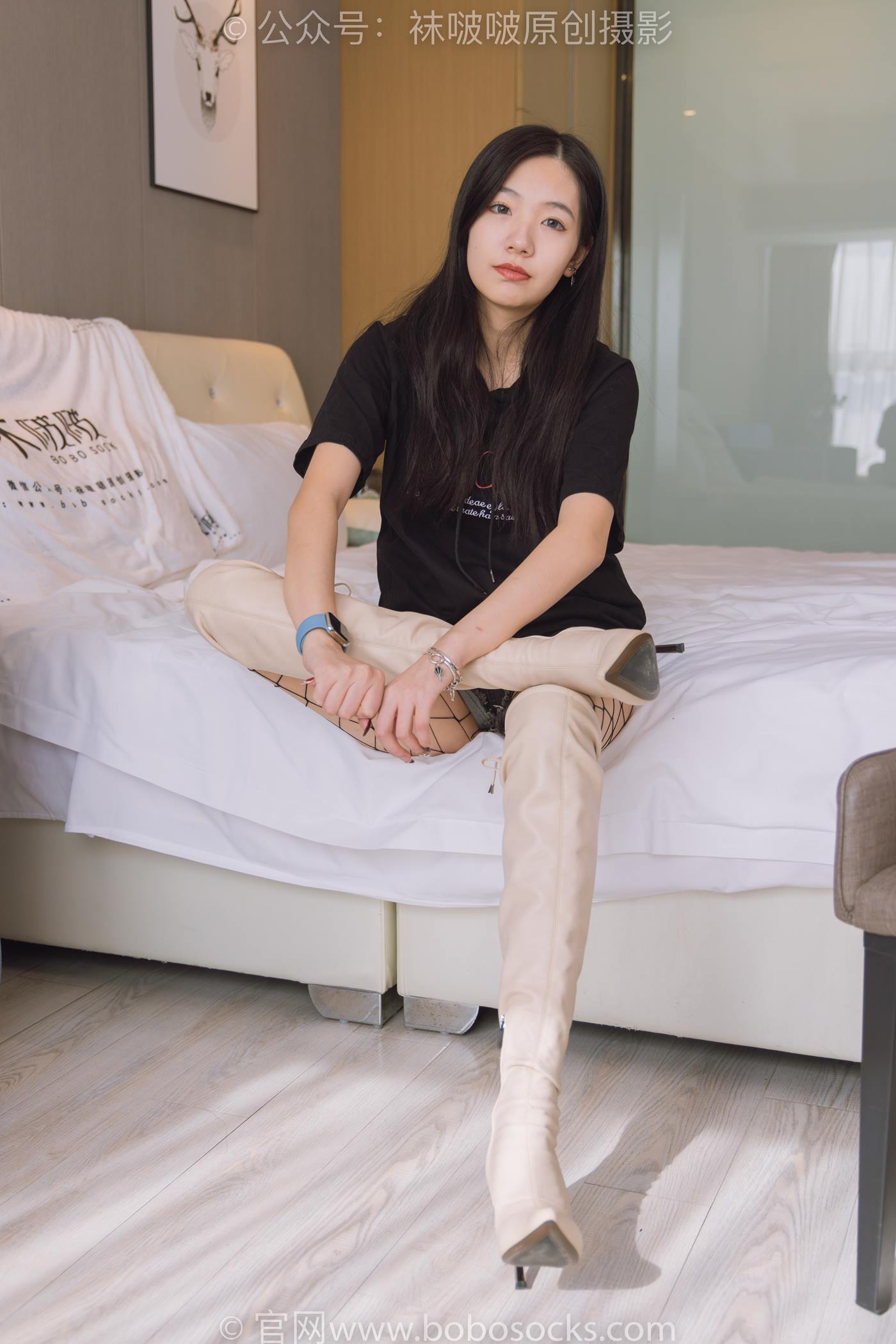 图片[12]-[BoBoSocks袜啵啵]NO.203 三双靴子、黑丝、网袜[144P] – 速更版-美库