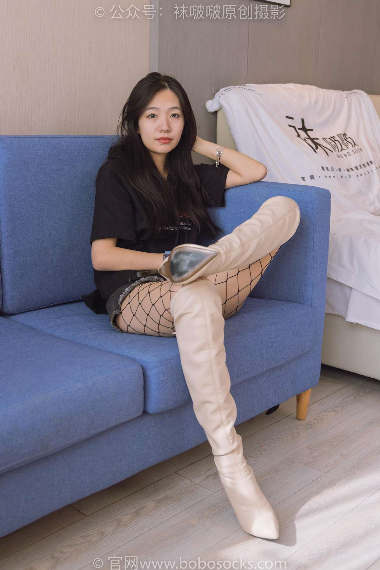 图片[13]-[BoBoSocks袜啵啵]NO.203 三双靴子、黑丝、网袜[144P] – 速更版-美库