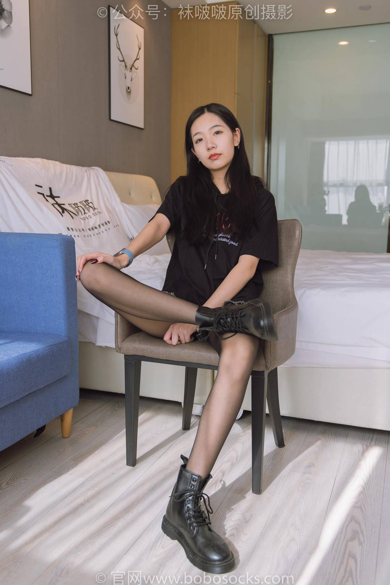 图片[14]-[BoBoSocks袜啵啵]NO.203 三双靴子、黑丝、网袜[144P] – 速更版-美库