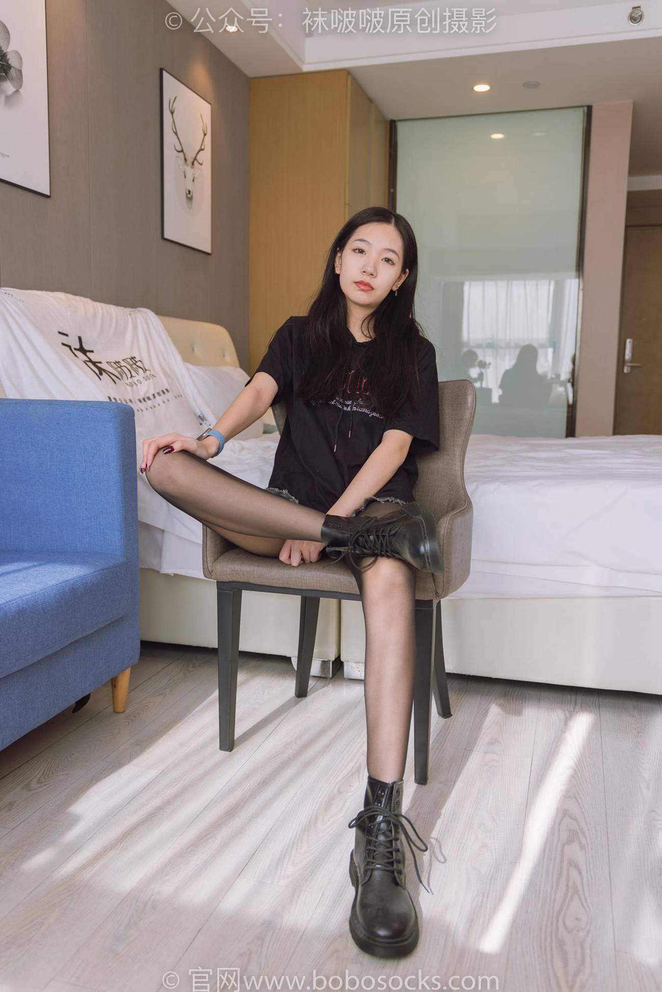 图片[15]-[BoBoSocks袜啵啵]NO.203 三双靴子、黑丝、网袜[144P] – 速更版-美库