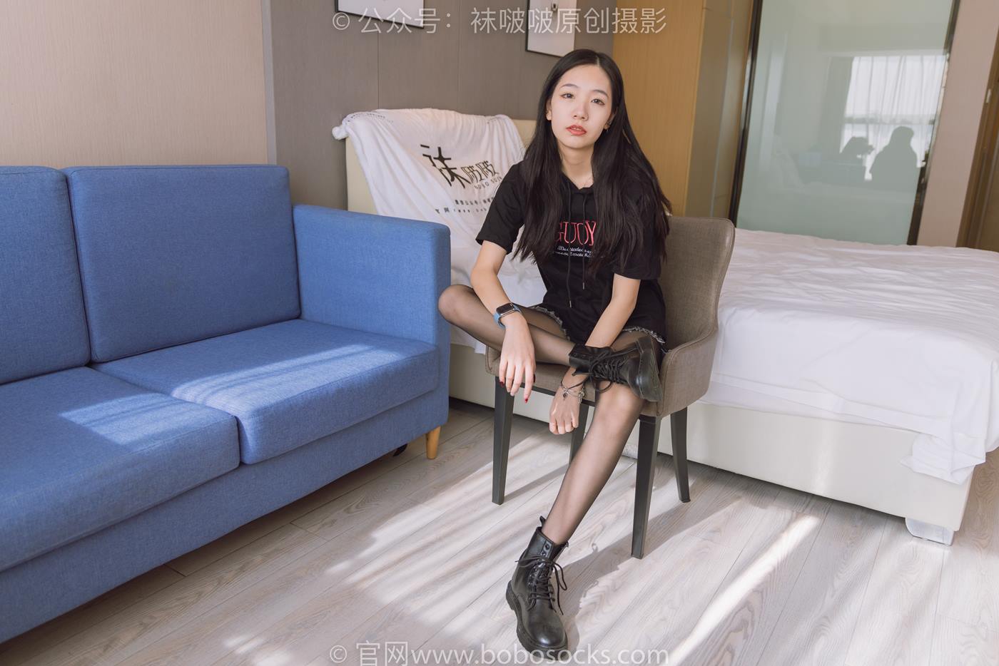 图片[18]-[BoBoSocks袜啵啵]NO.203 三双靴子、黑丝、网袜[144P] – 速更版-美库