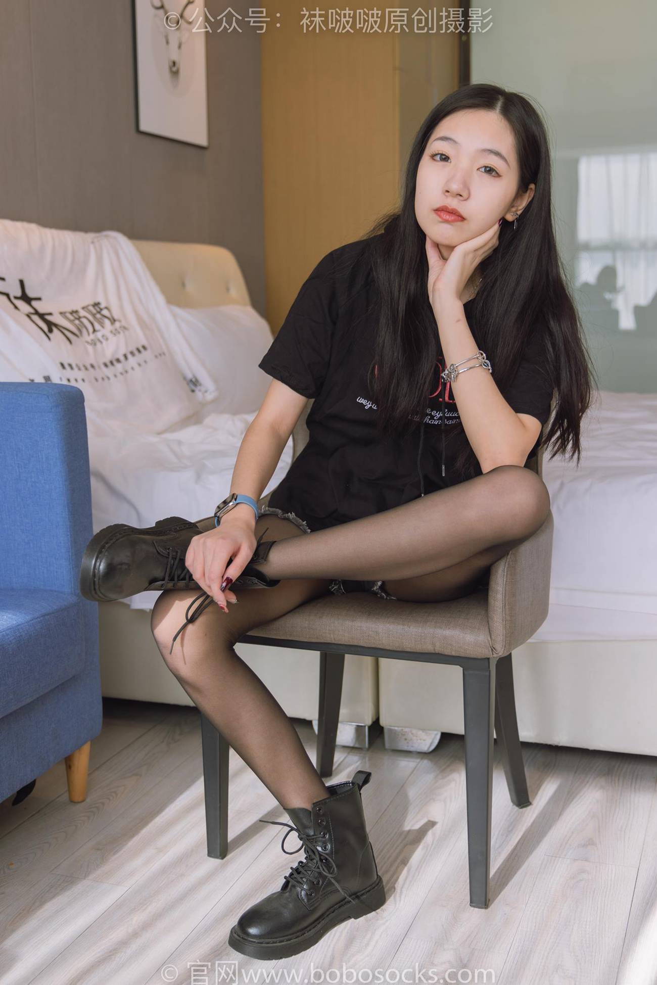 图片[22]-[BoBoSocks袜啵啵]NO.203 三双靴子、黑丝、网袜[144P] – 速更版-美库