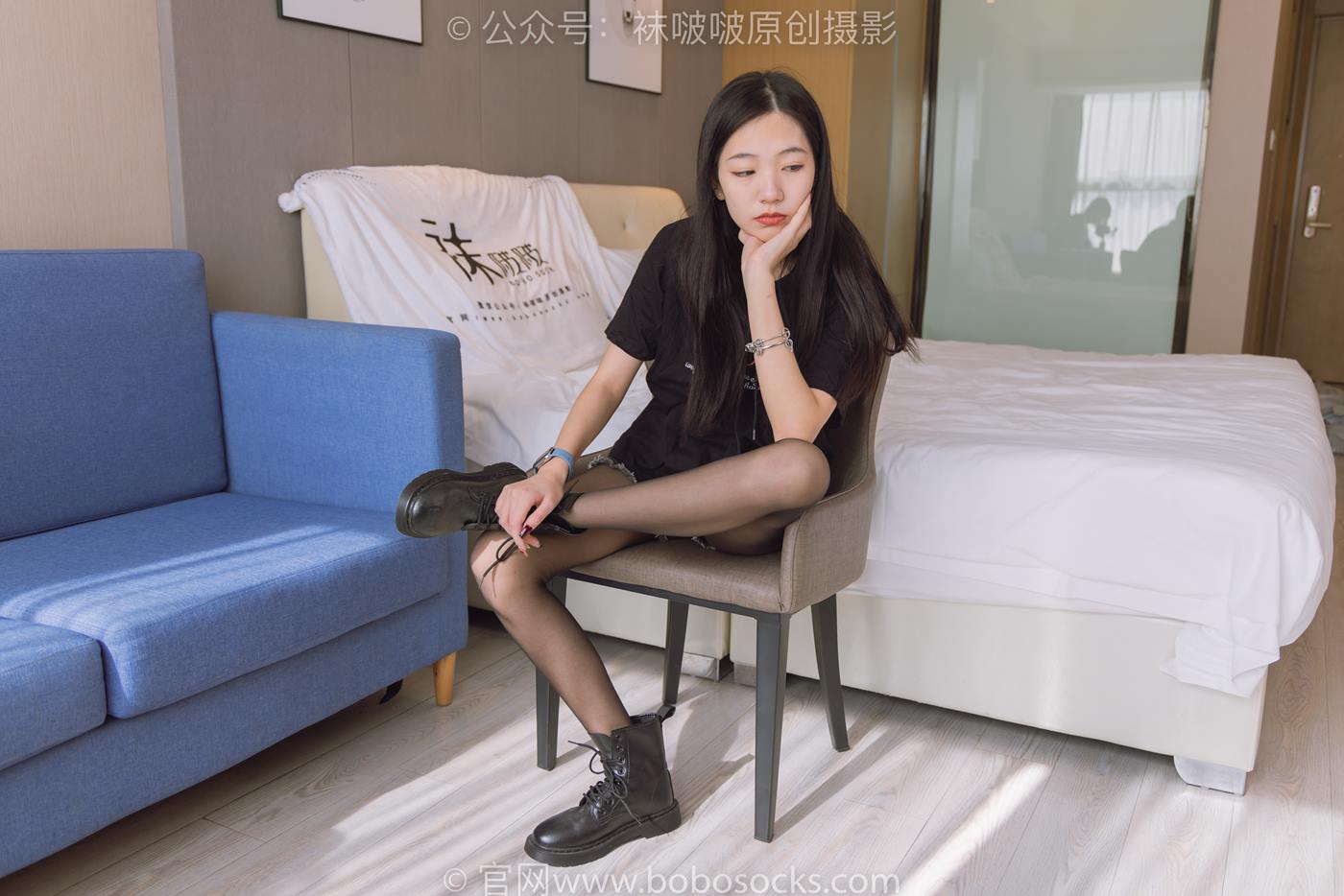 图片[23]-[BoBoSocks袜啵啵]NO.203 三双靴子、黑丝、网袜[144P] – 速更版-美库