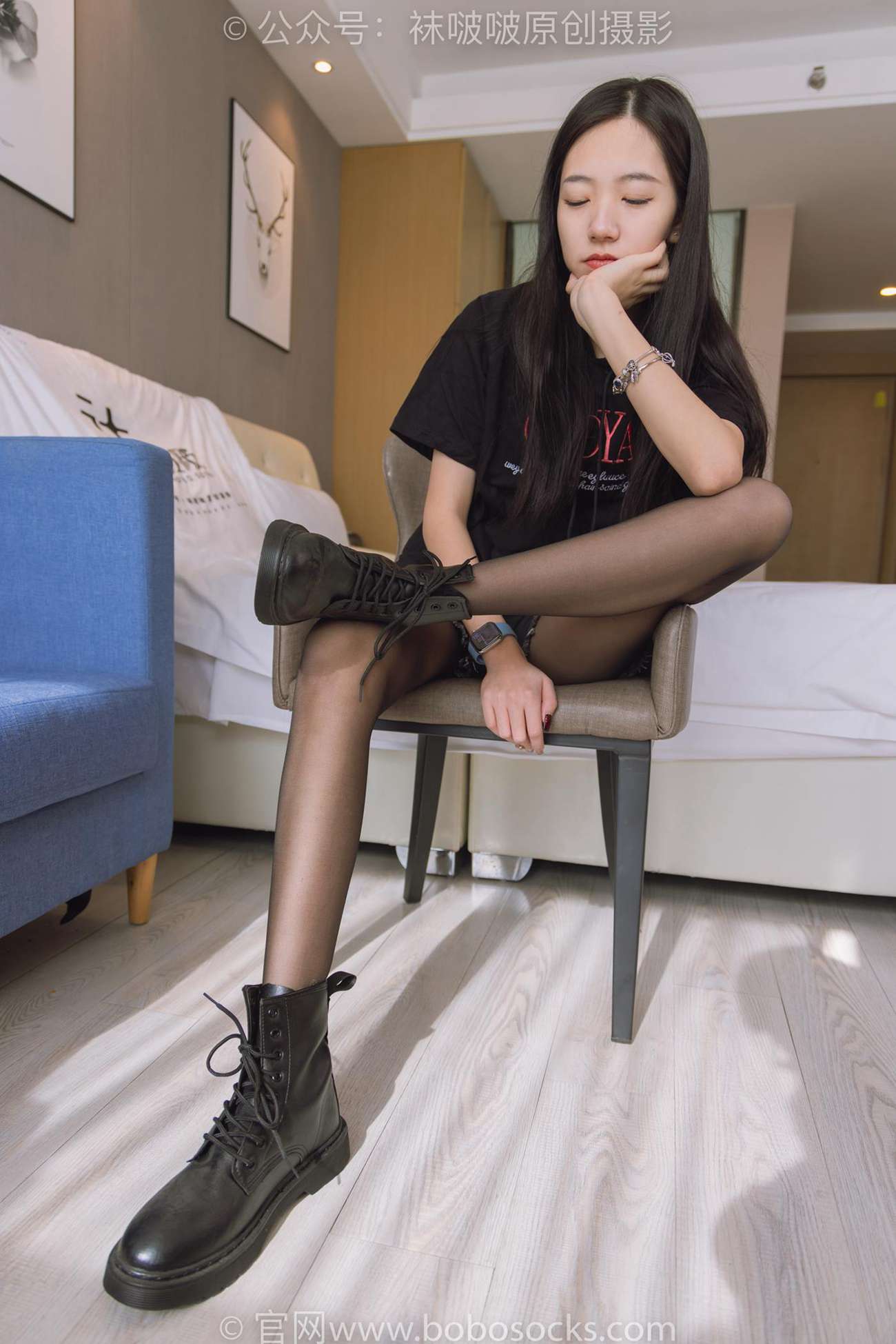 图片[25]-[BoBoSocks袜啵啵]NO.203 三双靴子、黑丝、网袜[144P] – 速更版-美库