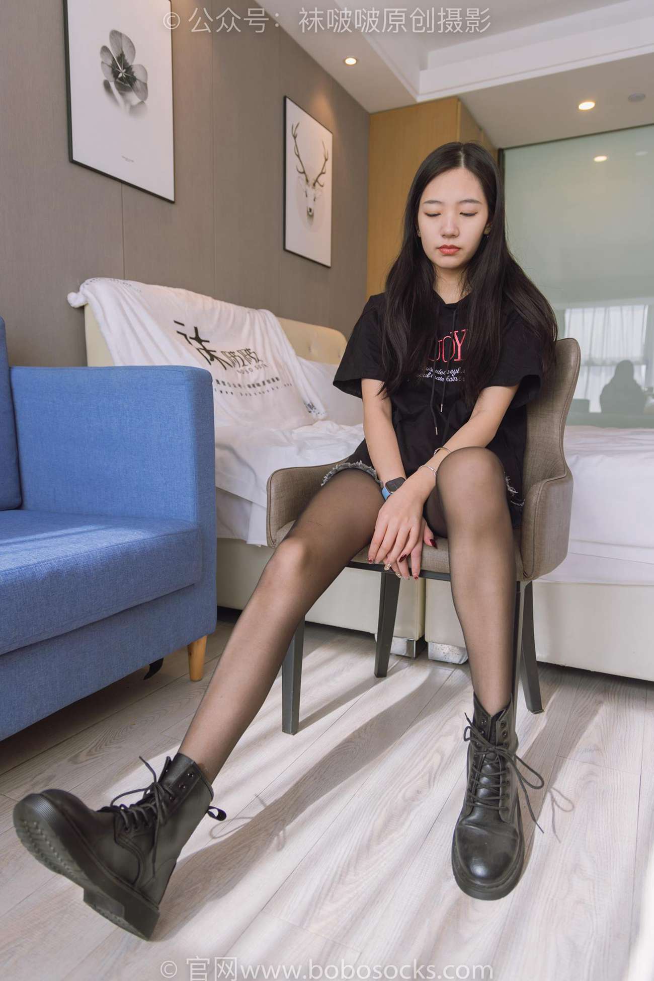 图片[28]-[BoBoSocks袜啵啵]NO.203 三双靴子、黑丝、网袜[144P] – 速更版-美库