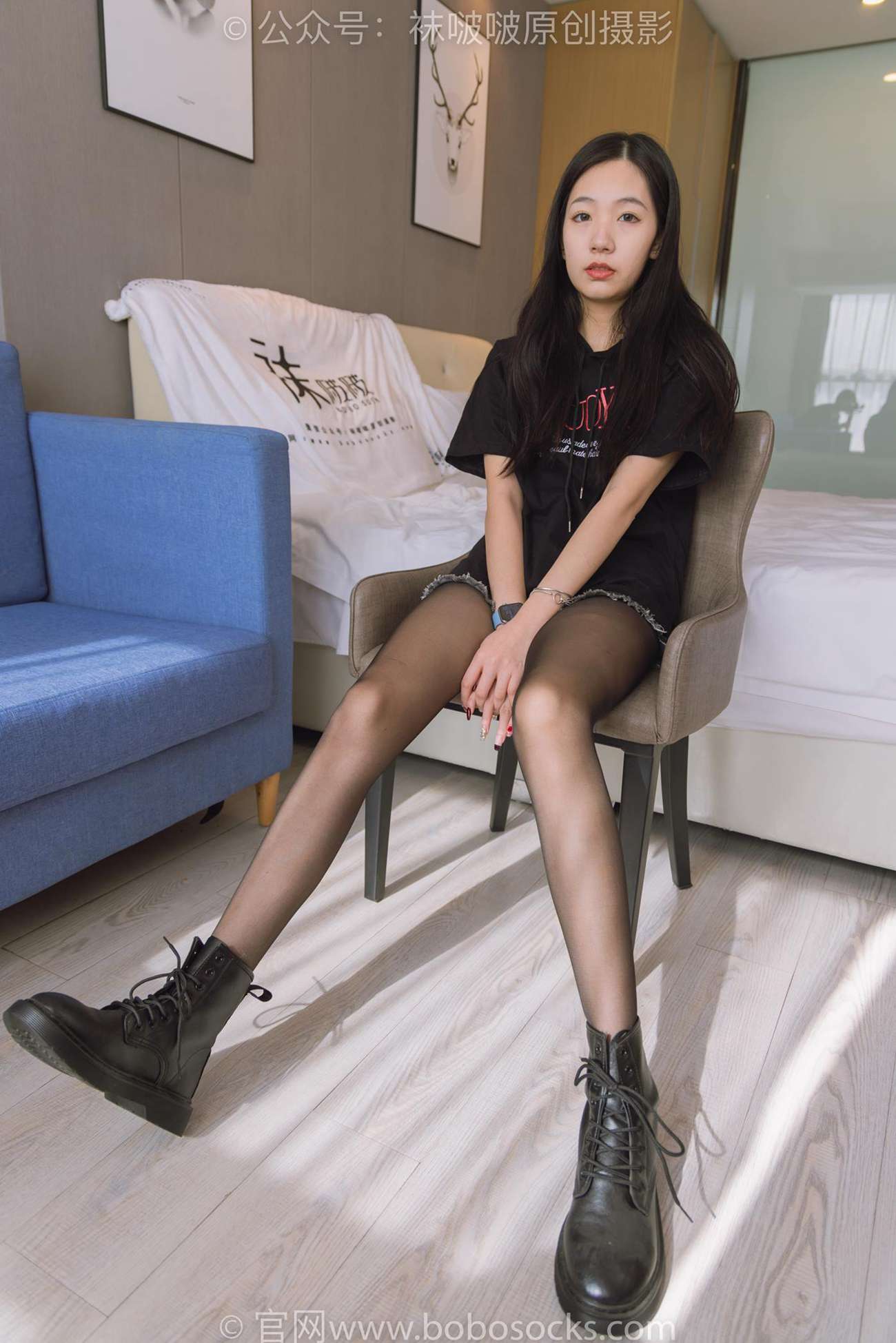 图片[30]-[BoBoSocks袜啵啵]NO.203 三双靴子、黑丝、网袜[144P] – 速更版-美库