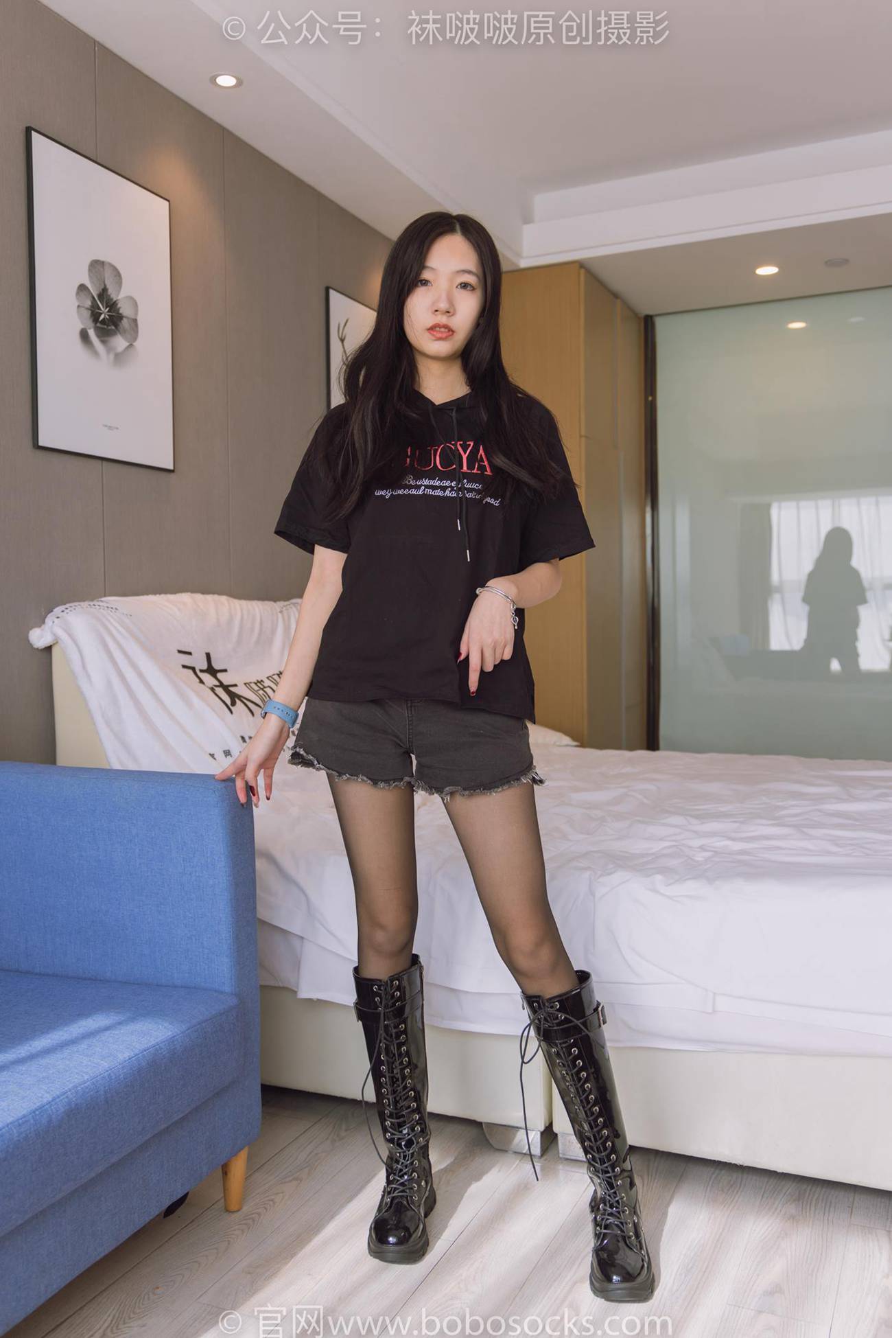 图片[37]-[BoBoSocks袜啵啵]NO.203 三双靴子、黑丝、网袜[144P] – 速更版-美库