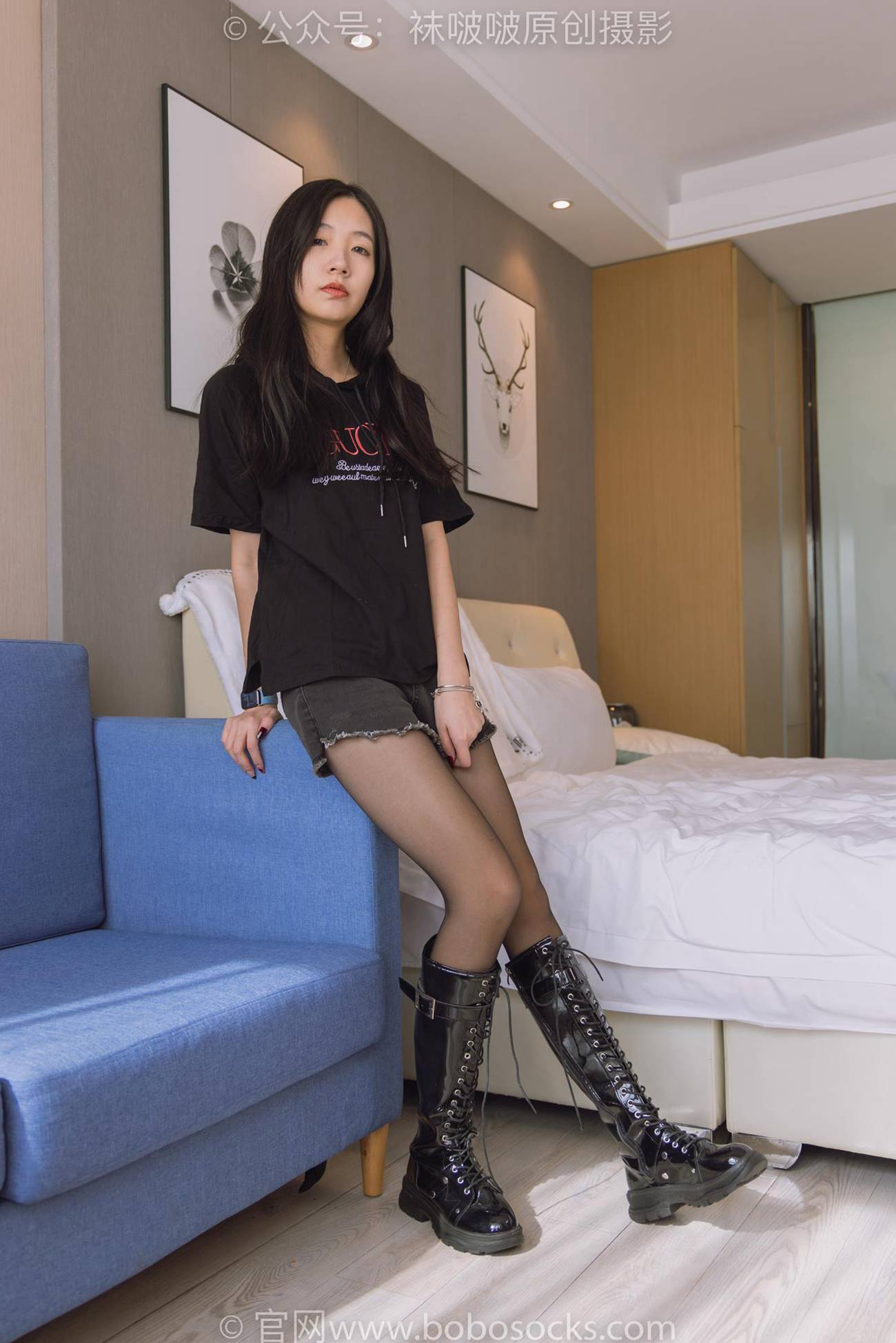 图片[40]-[BoBoSocks袜啵啵]NO.203 三双靴子、黑丝、网袜[144P] – 速更版-美库