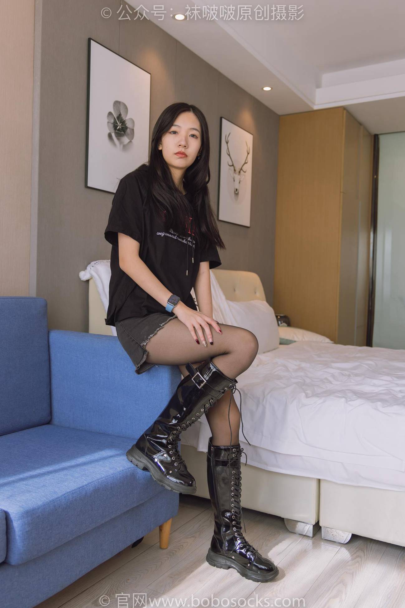 图片[44]-[BoBoSocks袜啵啵]NO.203 三双靴子、黑丝、网袜[144P] – 速更版-美库