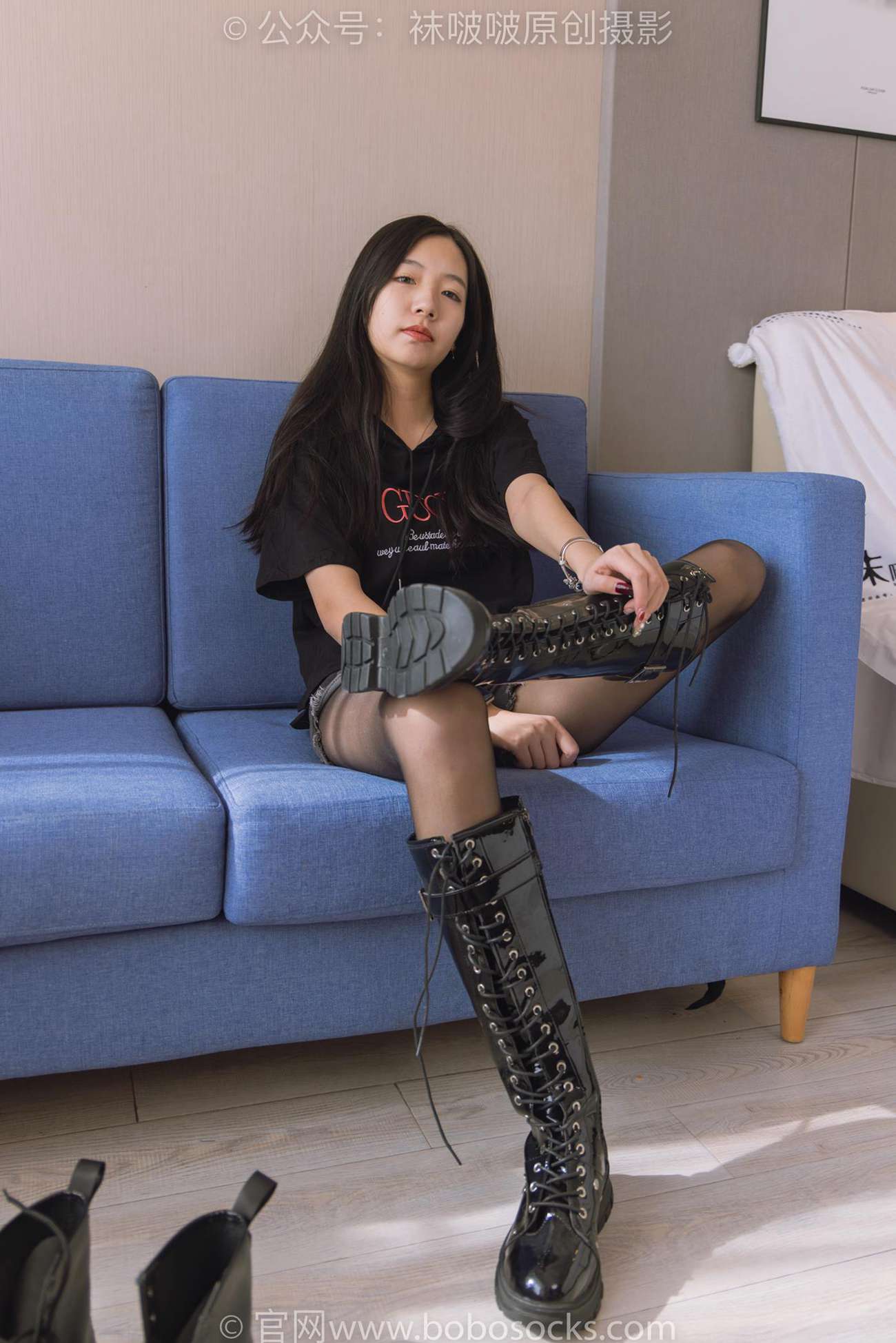 图片[47]-[BoBoSocks袜啵啵]NO.203 三双靴子、黑丝、网袜[144P] – 速更版-美库