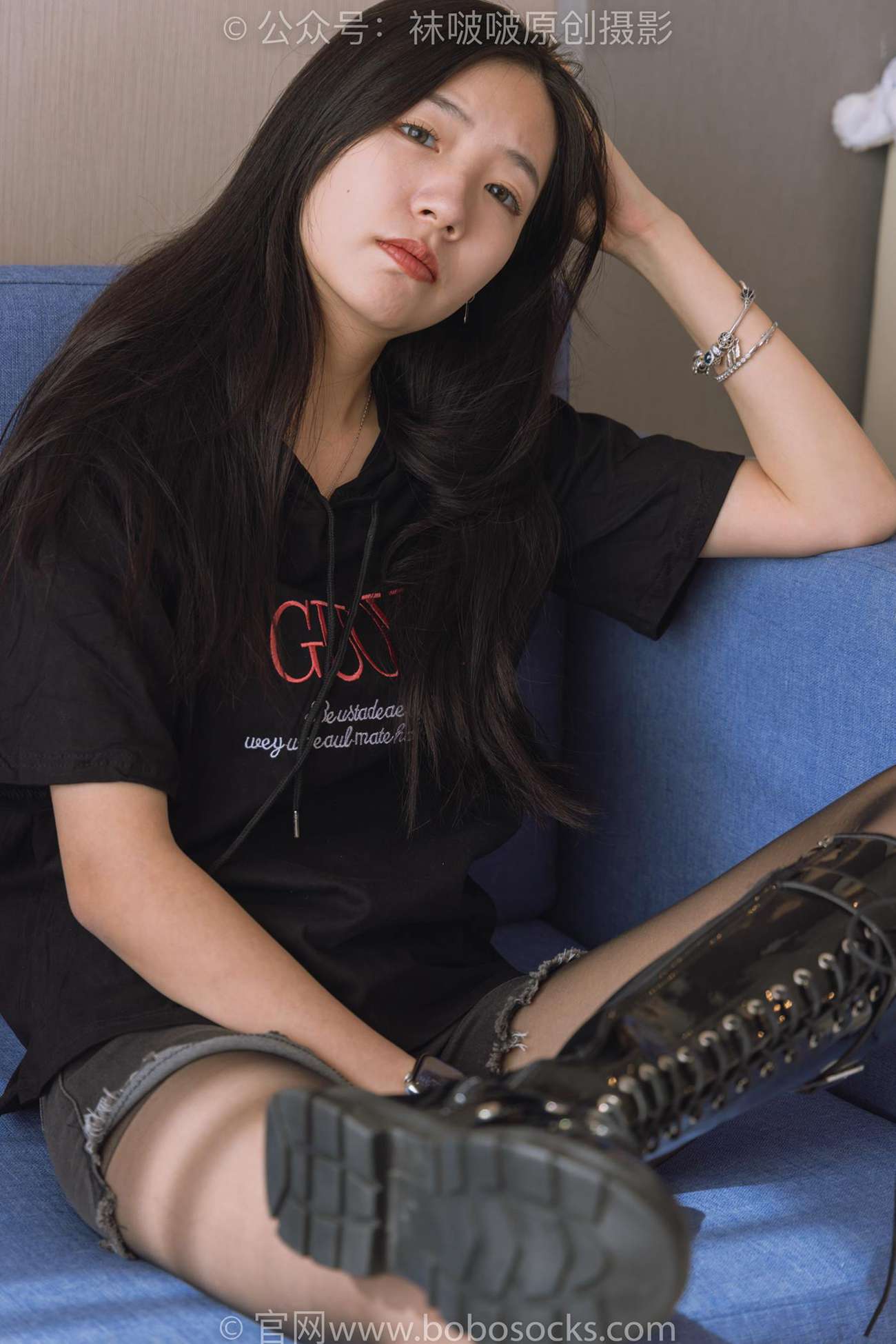 图片[49]-[BoBoSocks袜啵啵]NO.203 三双靴子、黑丝、网袜[144P] – 速更版-美库