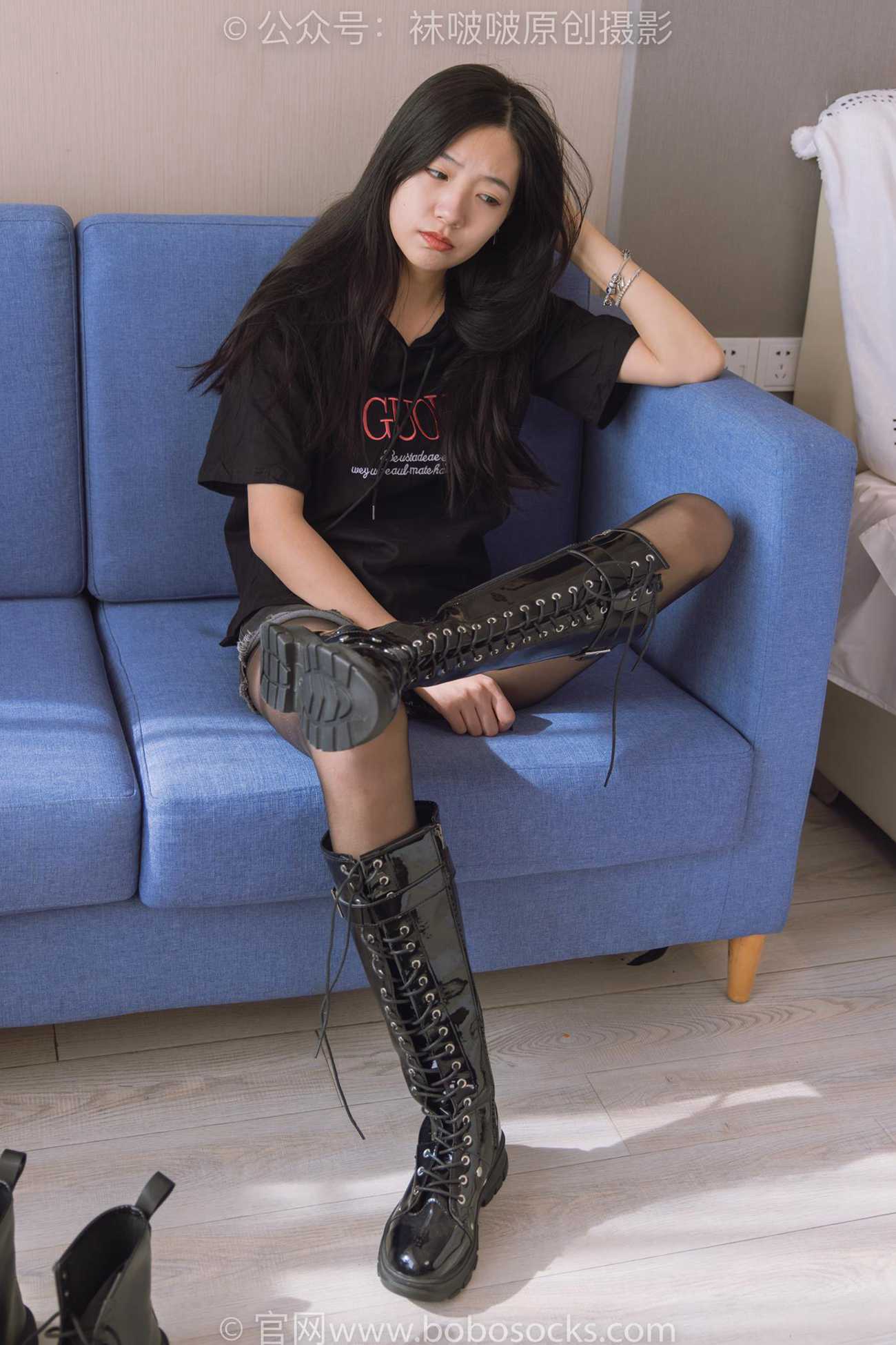 图片[50]-[BoBoSocks袜啵啵]NO.203 三双靴子、黑丝、网袜[144P] – 速更版-美库