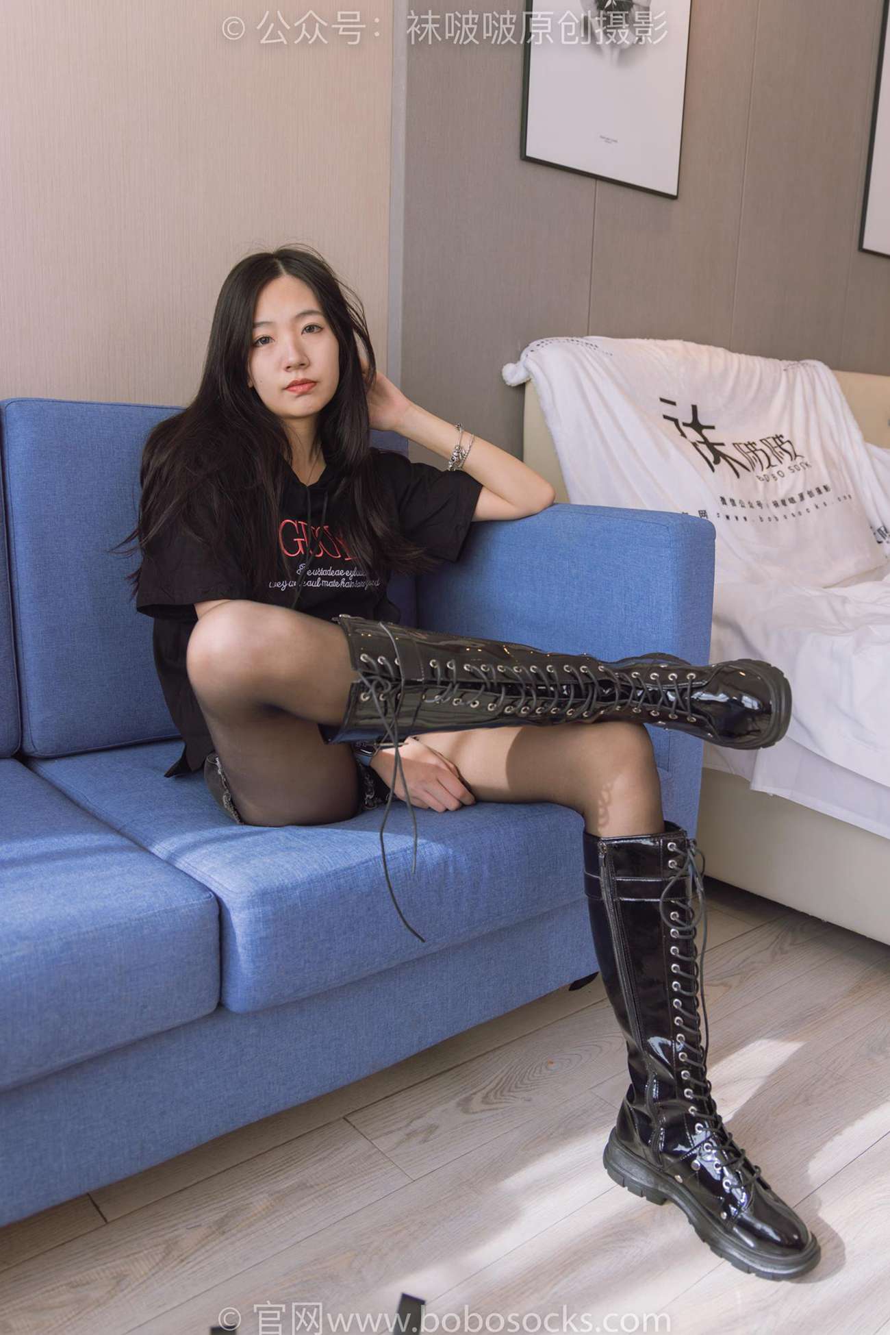 图片[53]-[BoBoSocks袜啵啵]NO.203 三双靴子、黑丝、网袜[144P] – 速更版-美库