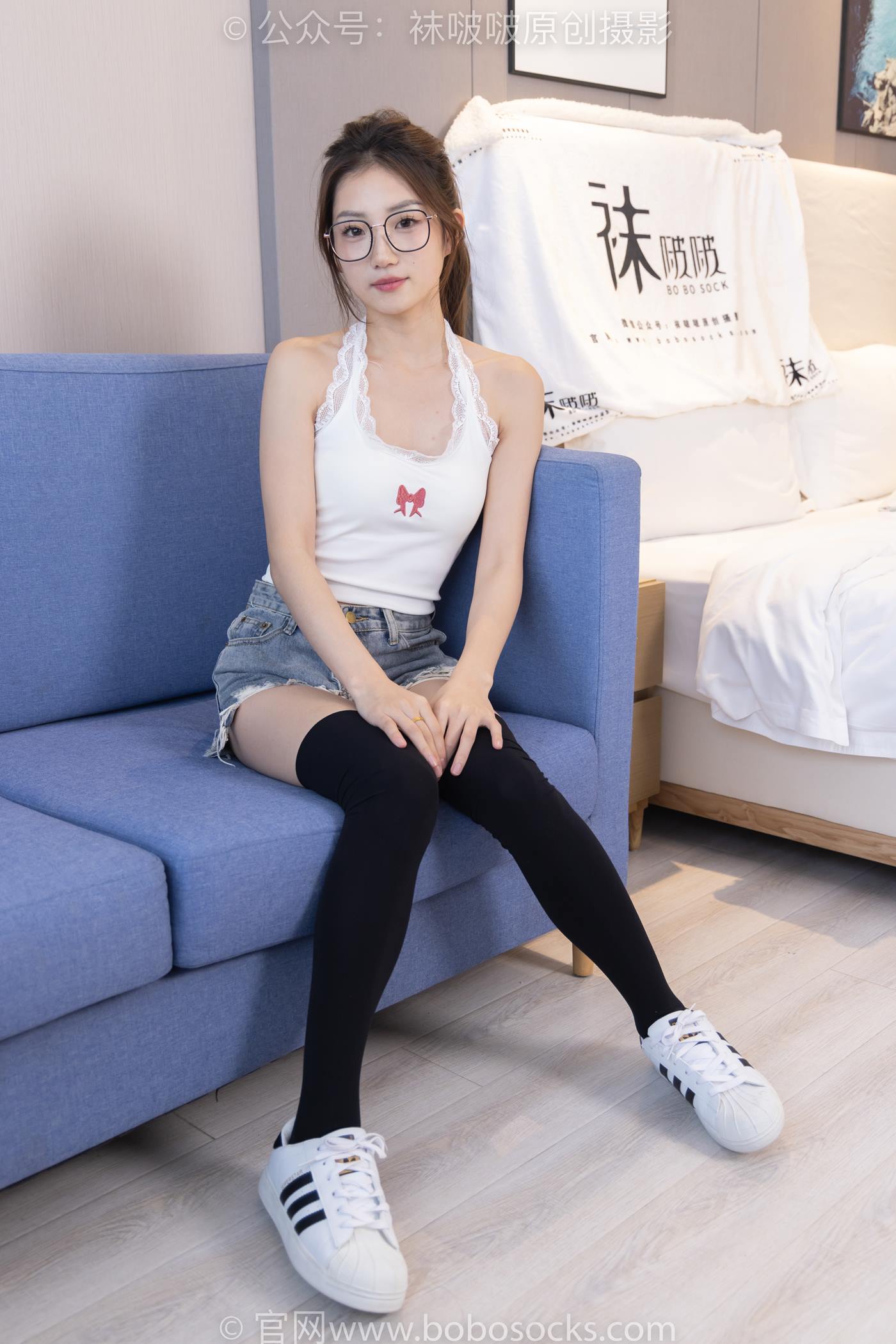 图片[55]-[BoBoSocks袜啵啵]NO.204 小沫-高跟鞋、贝壳头板鞋、白丝大腿袜、黑丝大腿袜[150P] – 速更版-美库