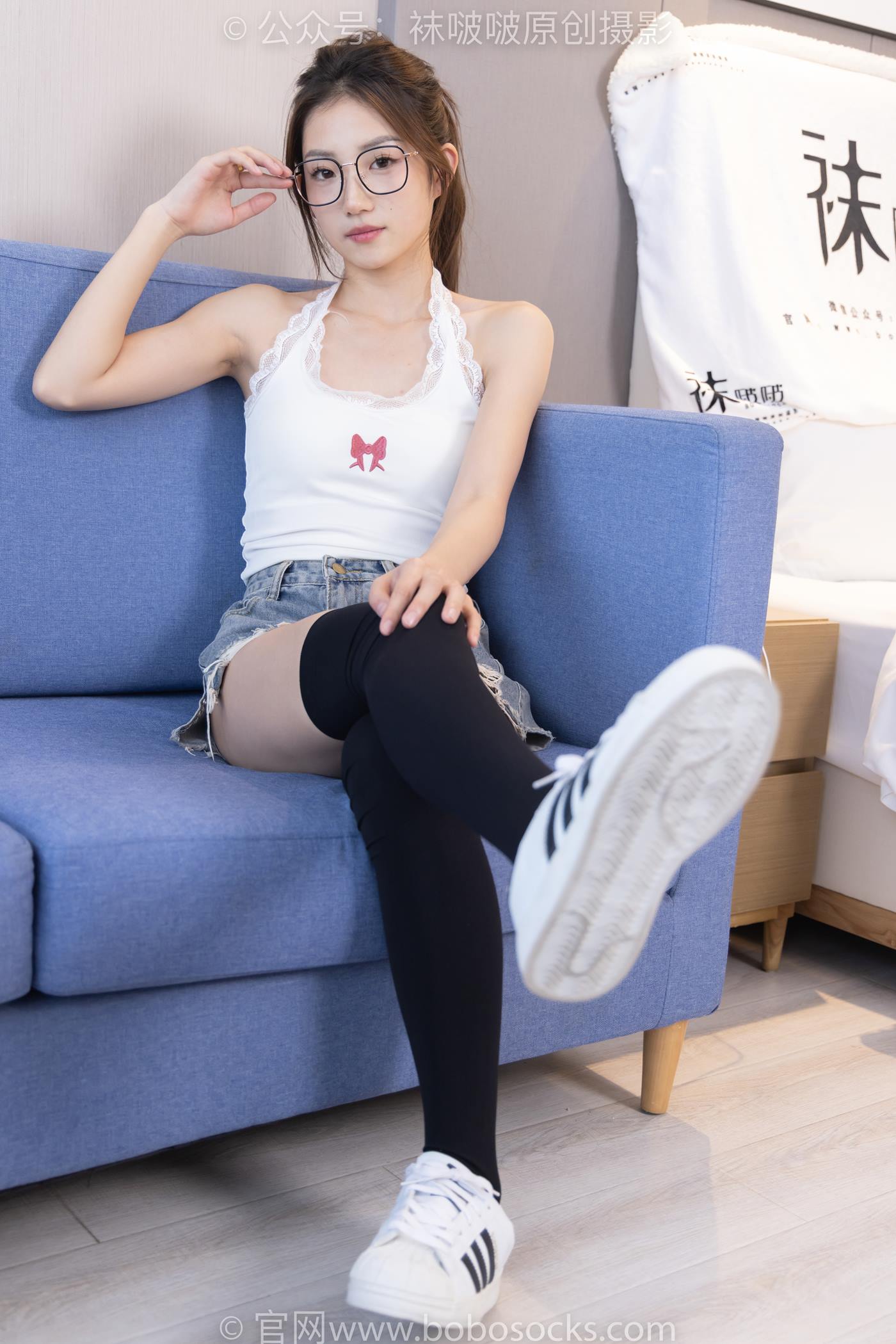 图片[56]-[BoBoSocks袜啵啵]NO.204 小沫-高跟鞋、贝壳头板鞋、白丝大腿袜、黑丝大腿袜[150P] – 速更版-美库