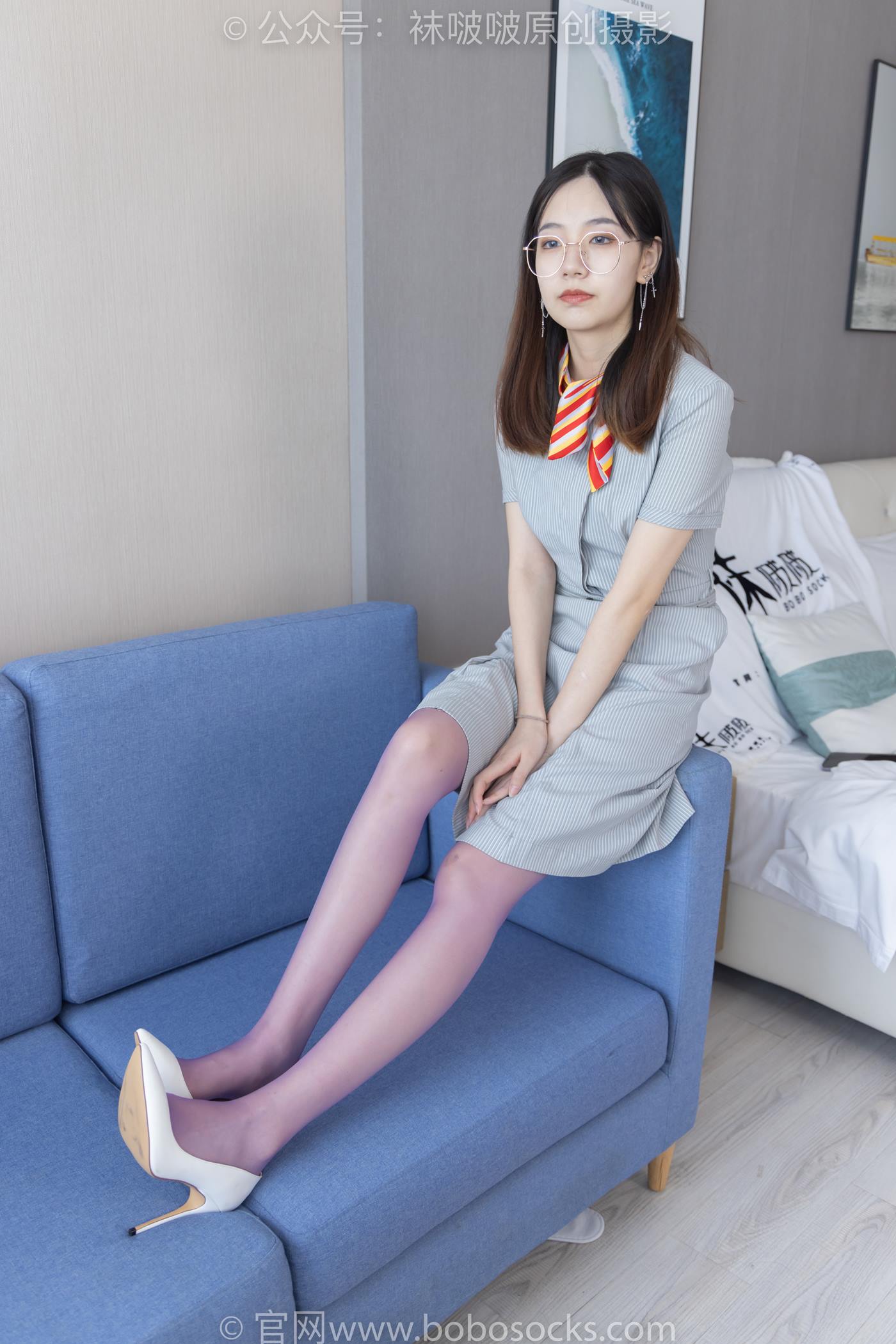 图片[35]-[BoBoSocks袜啵啵]NO.205 小甜豆-白色高跟鞋、紫色油亮丝袜[140P] – 速更版-美库