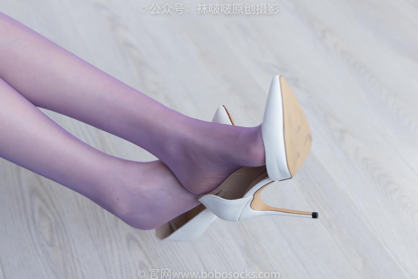 图片[58]-[BoBoSocks袜啵啵]NO.205 小甜豆-白色高跟鞋、紫色油亮丝袜[140P] – 速更版-美库