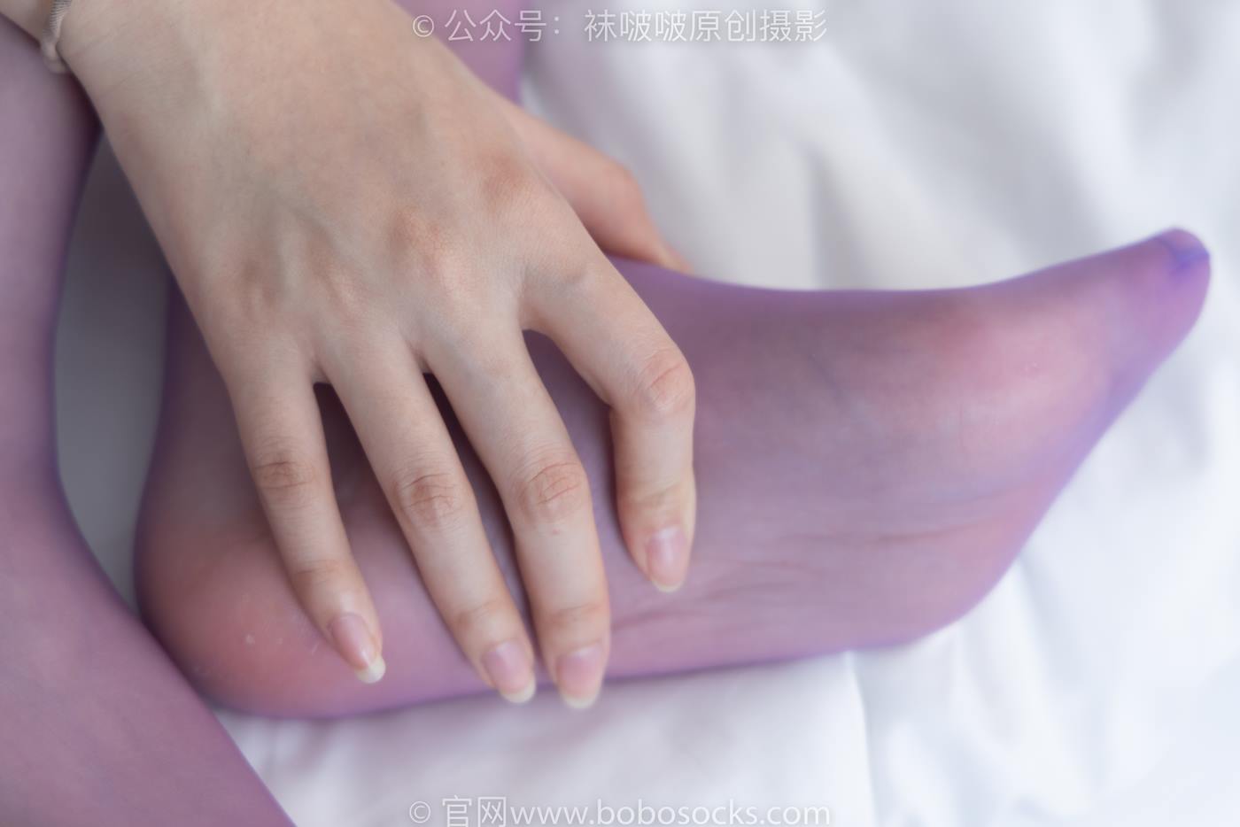 图片[69]-[BoBoSocks袜啵啵]NO.205 小甜豆-白色高跟鞋、紫色油亮丝袜[140P] – 速更版-美库