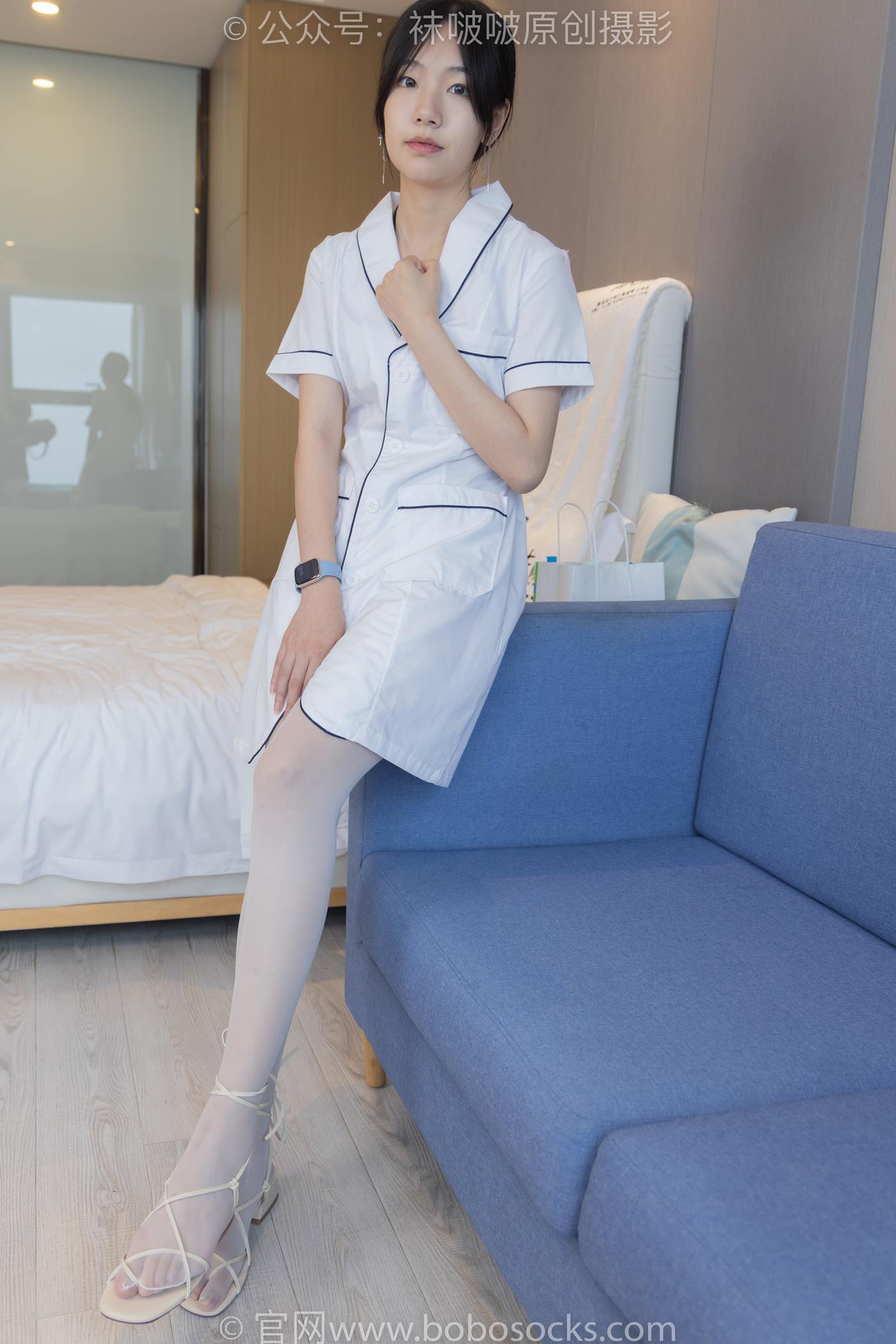 图片[30]-[BoBoSocks袜啵啵]NO.206 小甜豆-绑带凉鞋、白丝大腿袜、小护士服[142P] – 速更版-美库