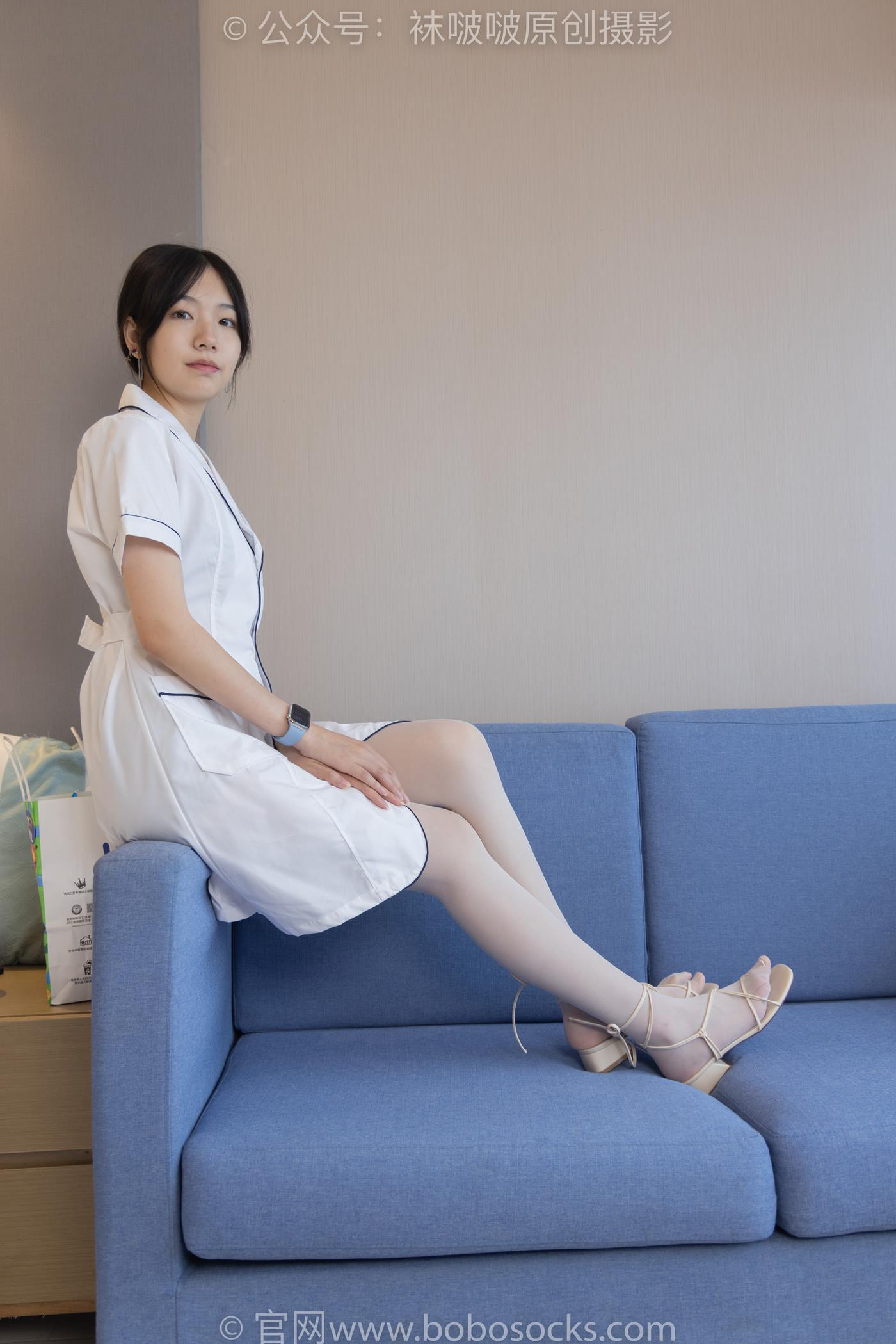 图片[36]-[BoBoSocks袜啵啵]NO.206 小甜豆-绑带凉鞋、白丝大腿袜、小护士服[142P] – 速更版-美库