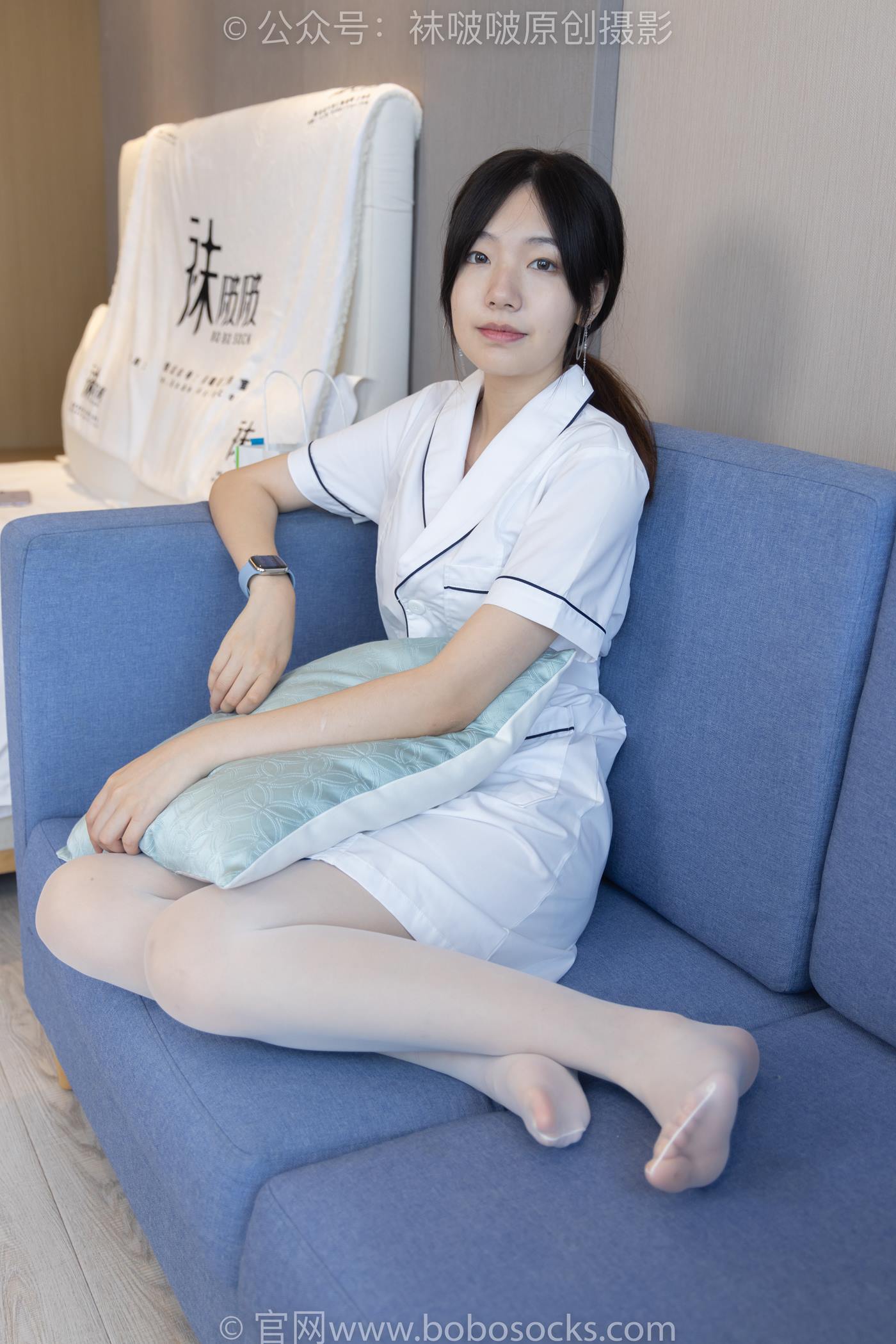 图片[68]-[BoBoSocks袜啵啵]NO.206 小甜豆-绑带凉鞋、白丝大腿袜、小护士服[142P] – 速更版-美库