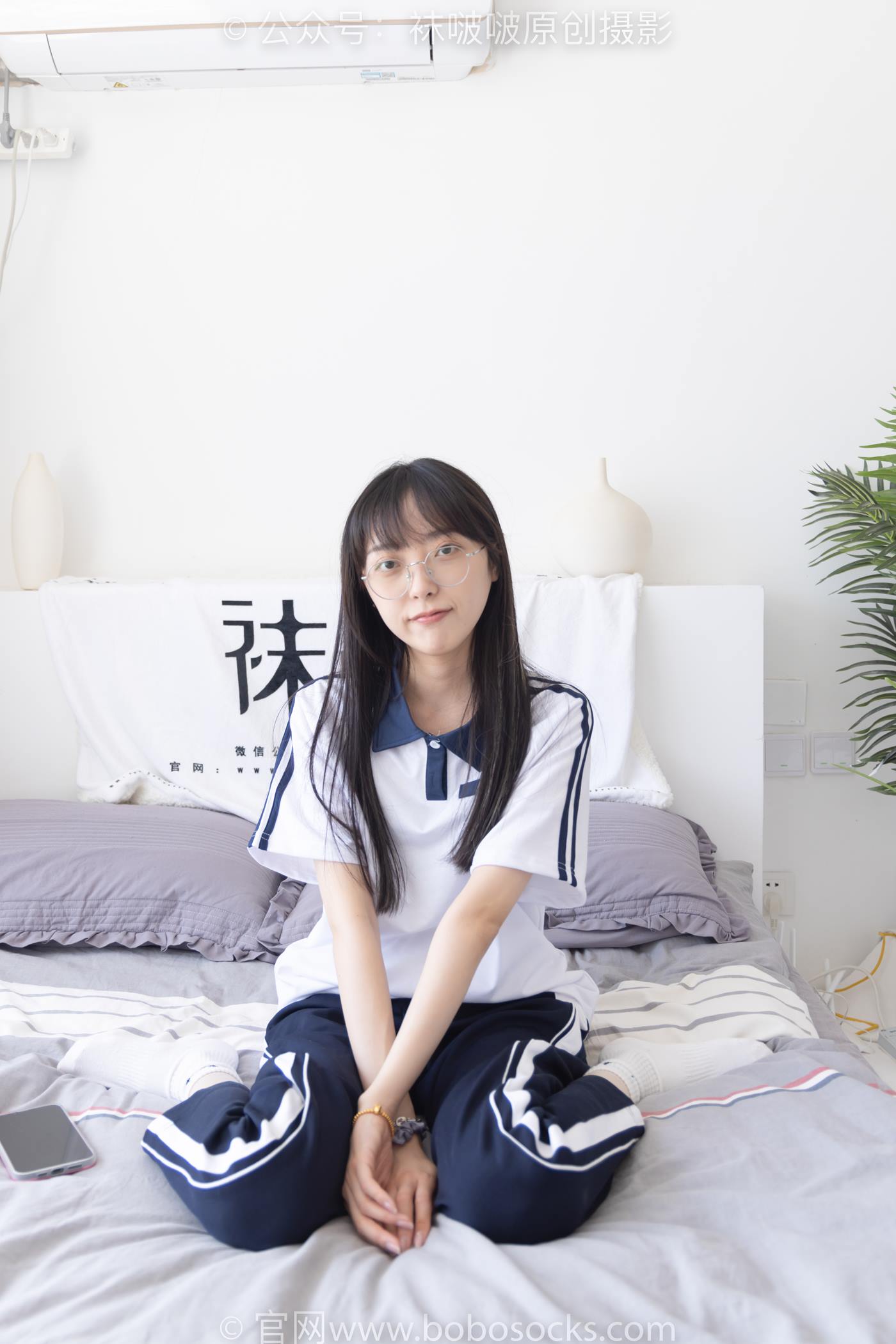 图片[57]-[BoBoSocks袜啵啵]NO.207 稚予-aj板鞋、白棉袜、油亮白丝、校服裤里丝[140P] – 速更版-美库