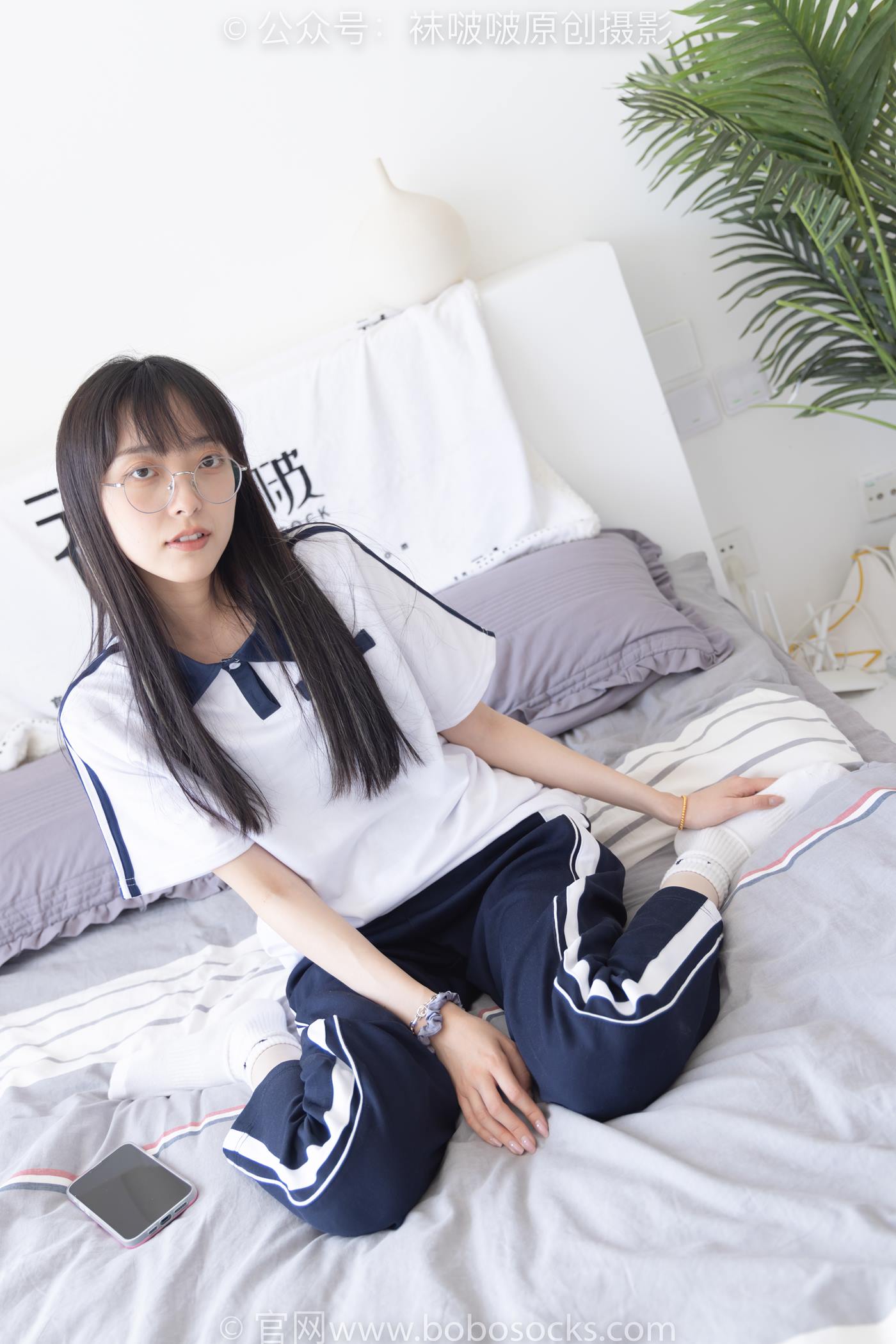 图片[58]-[BoBoSocks袜啵啵]NO.207 稚予-aj板鞋、白棉袜、油亮白丝、校服裤里丝[140P] – 速更版-美库