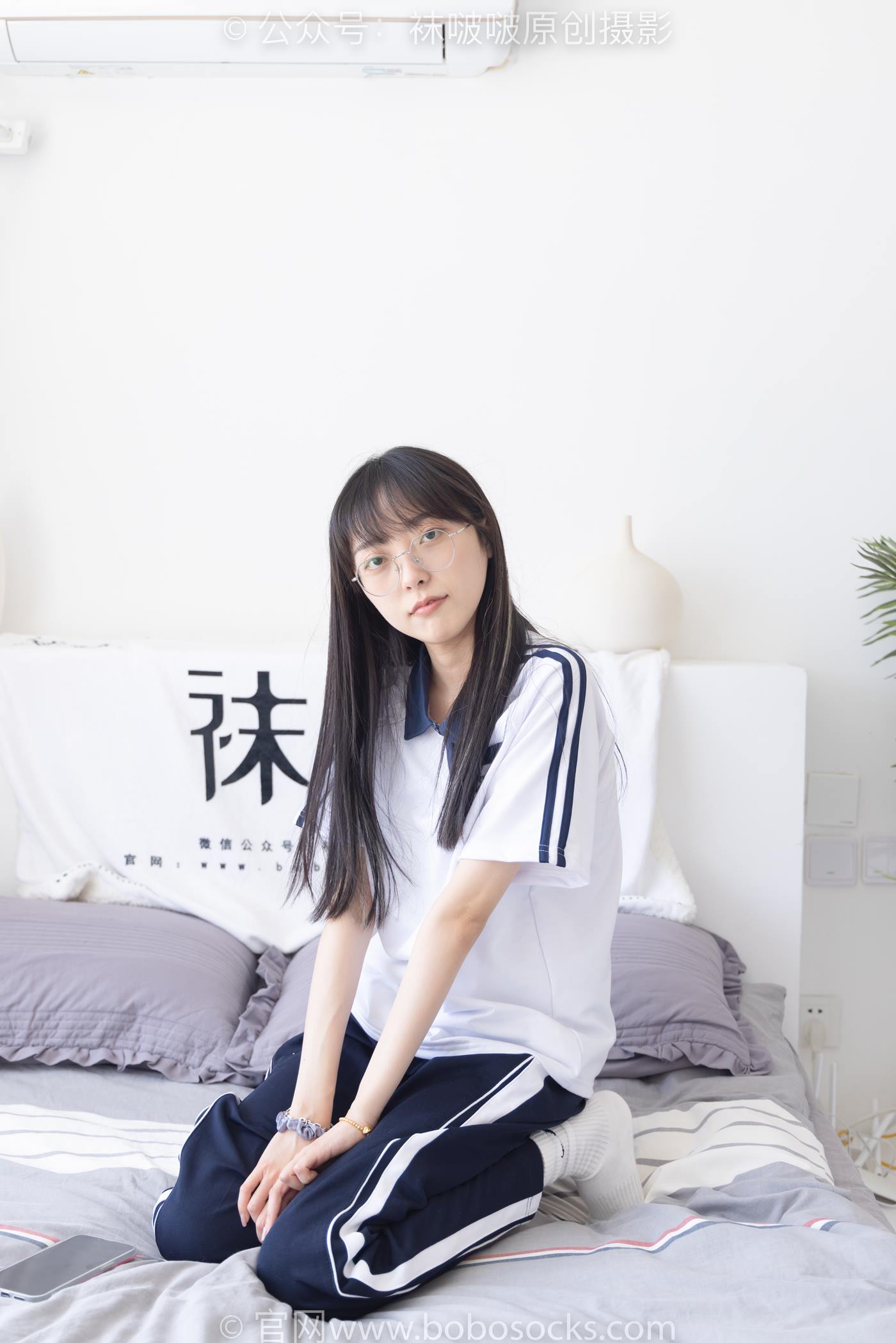 图片[62]-[BoBoSocks袜啵啵]NO.207 稚予-aj板鞋、白棉袜、油亮白丝、校服裤里丝[140P] – 速更版-美库