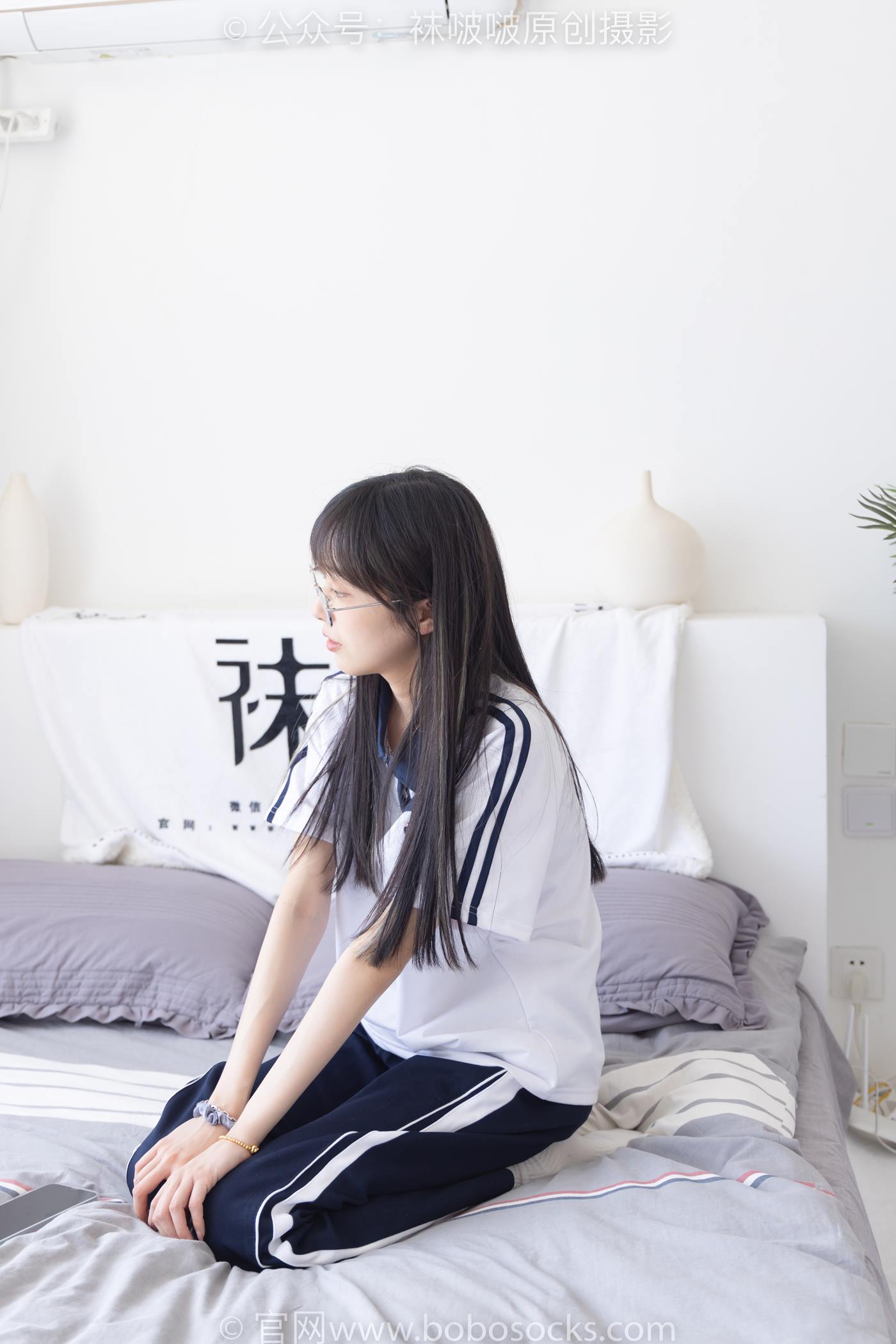 图片[63]-[BoBoSocks袜啵啵]NO.207 稚予-aj板鞋、白棉袜、油亮白丝、校服裤里丝[140P] – 速更版-美库