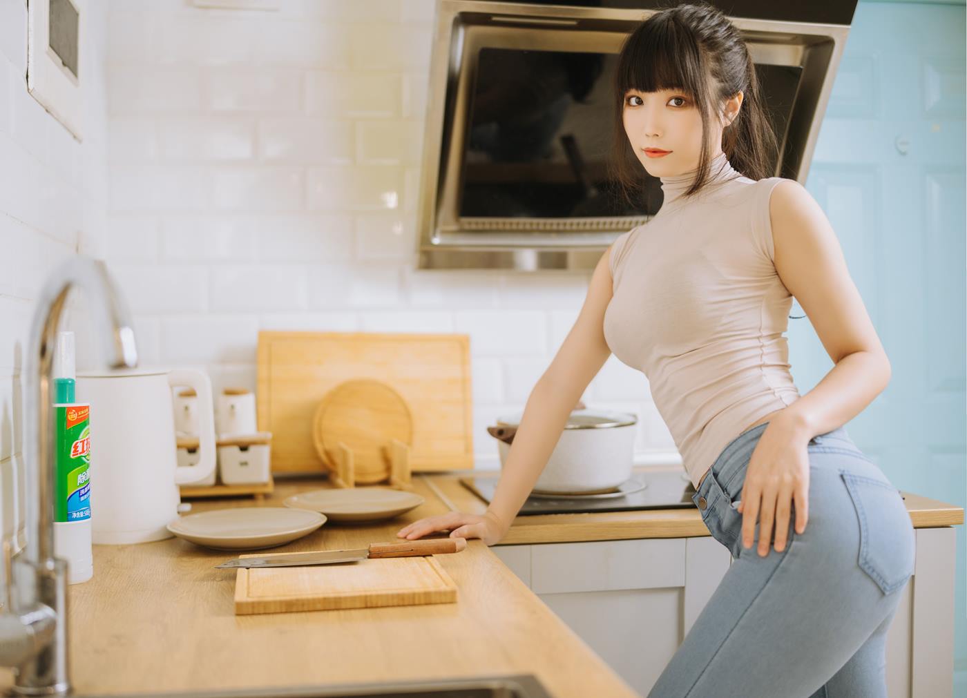 图片[10]-汪知子  – 姐姐的牛仔裤[9P] – 速更版-美库