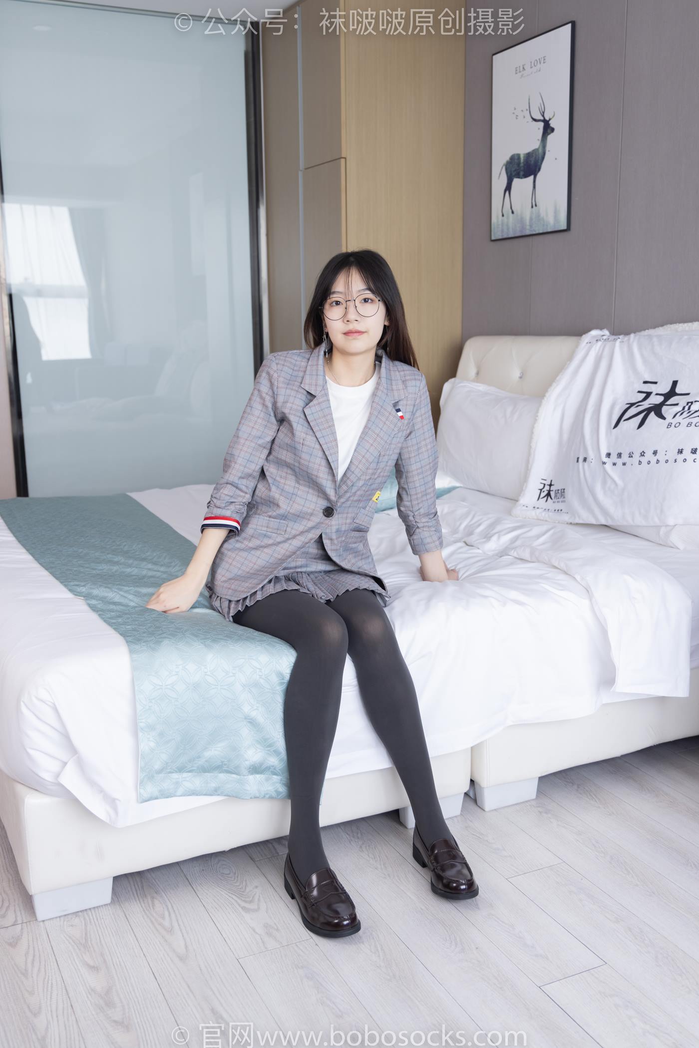 图片[12]-[BoBoSocks袜啵啵]NO.210 小甜豆-皮鞋、厚灰丝、ol装[140P] – 速更版-美库