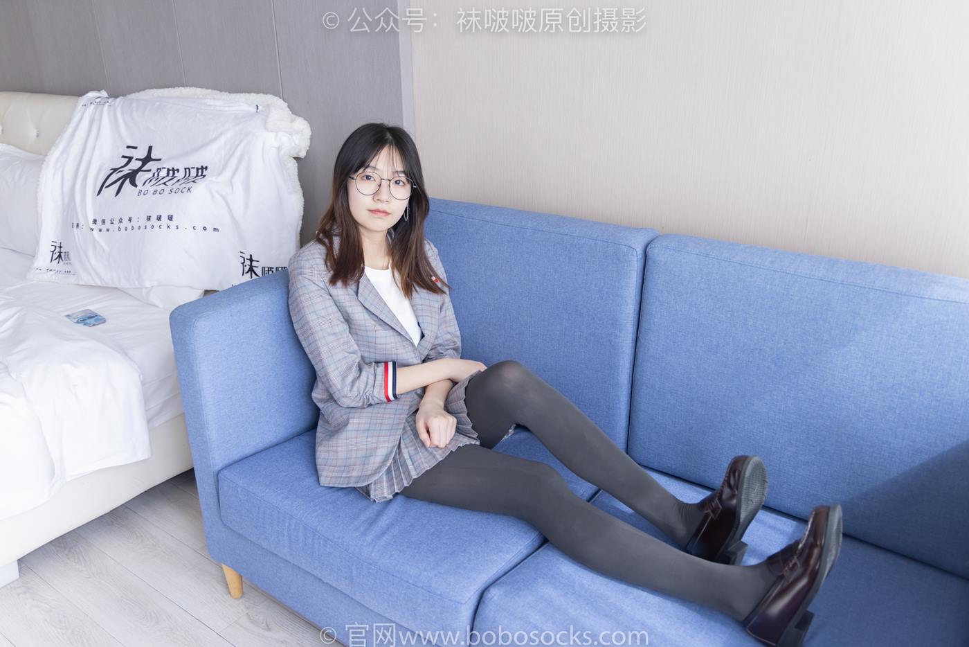 图片[29]-[BoBoSocks袜啵啵]NO.210 小甜豆-皮鞋、厚灰丝、ol装[140P] – 速更版-美库