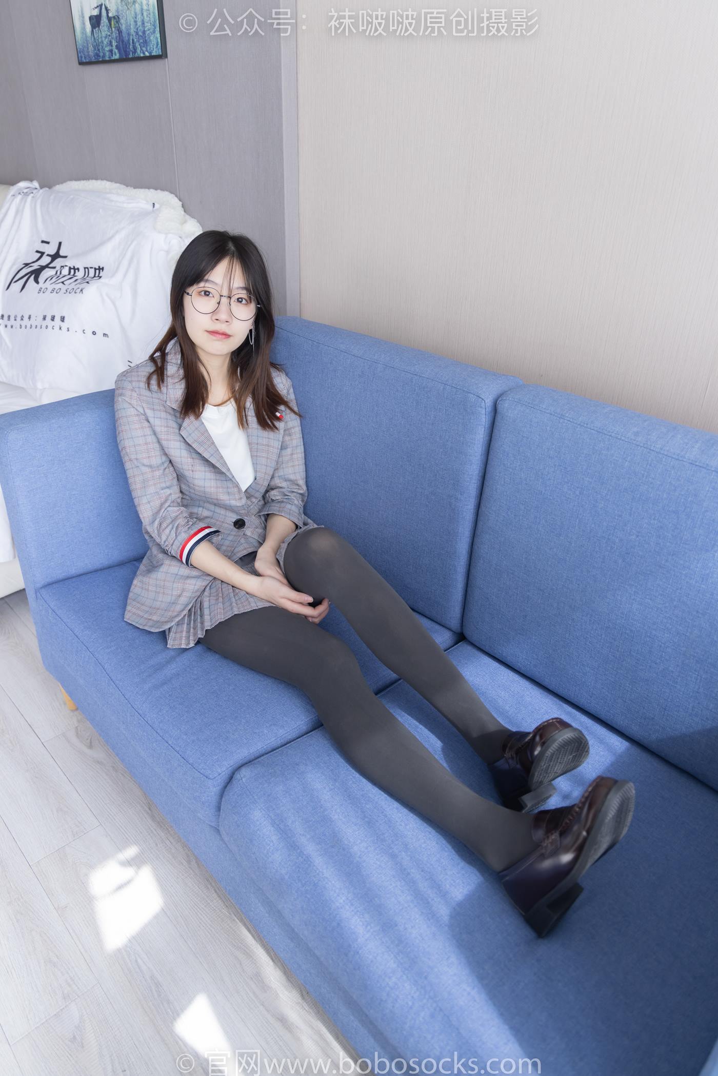 图片[38]-[BoBoSocks袜啵啵]NO.210 小甜豆-皮鞋、厚灰丝、ol装[140P] – 速更版-美库