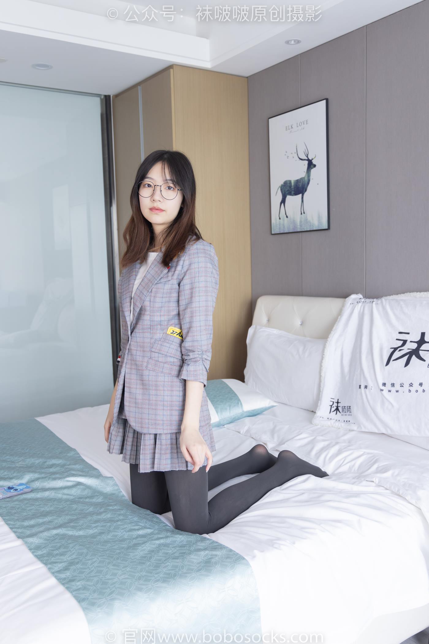 图片[64]-[BoBoSocks袜啵啵]NO.210 小甜豆-皮鞋、厚灰丝、ol装[140P] – 速更版-美库