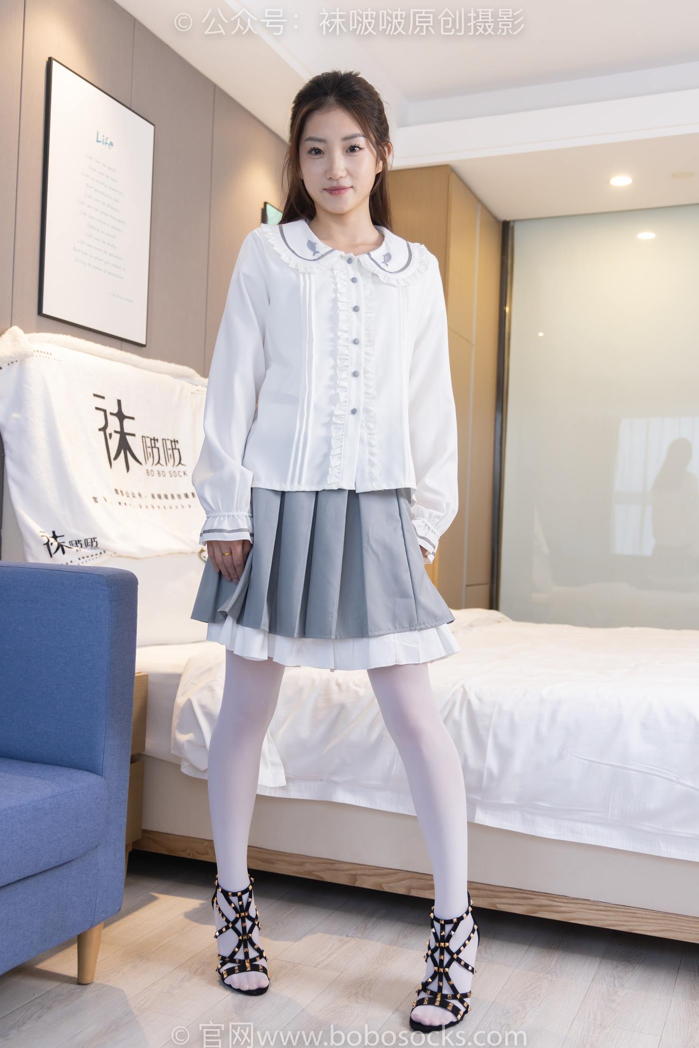 图片[13]-[BoBoSocks袜啵啵]NO.211 小沫-高跟鞋、厚白丝[142P] – 速更版-美库