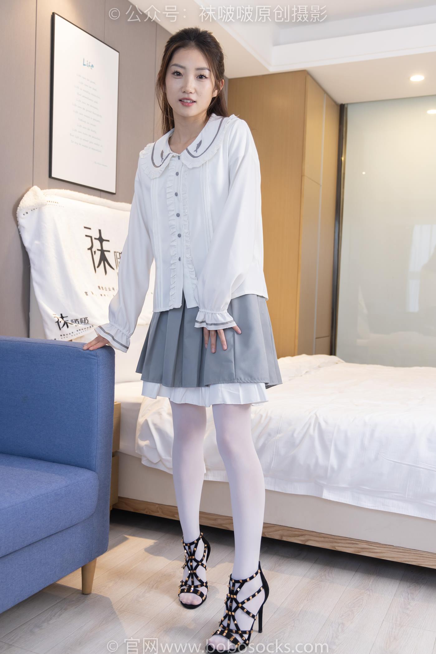 图片[15]-[BoBoSocks袜啵啵]NO.211 小沫-高跟鞋、厚白丝[142P] – 速更版-美库