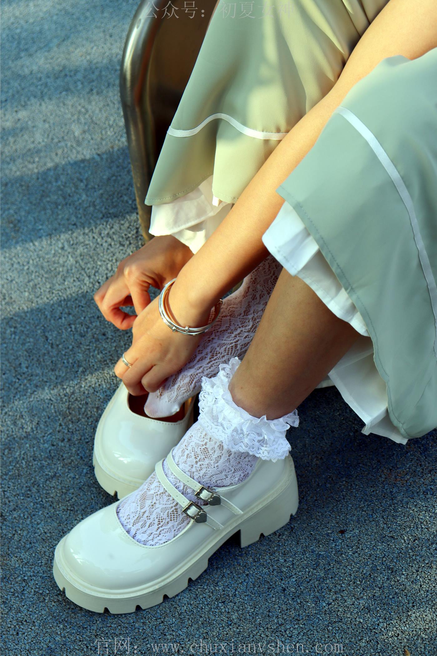 图片[35]-初夏女神 NO.002 雪糕 法式复古连衣裙搭36码白皮鞋[99P] – 速更版-美库