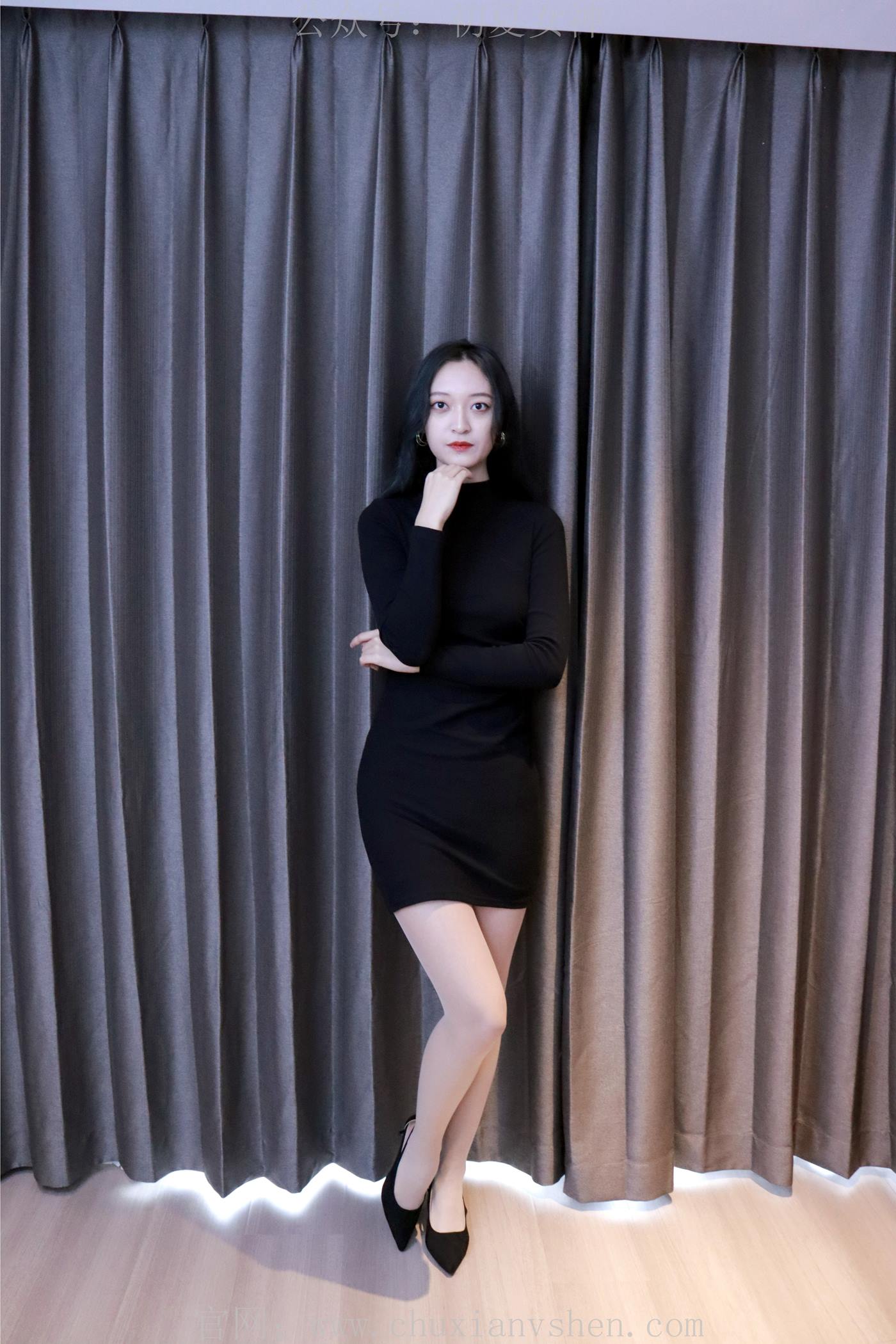 图片[58]-初夏女神 NO.003 依依 黑色瘦身衣搭配37码高跟鞋[108P] – 速更版-美库