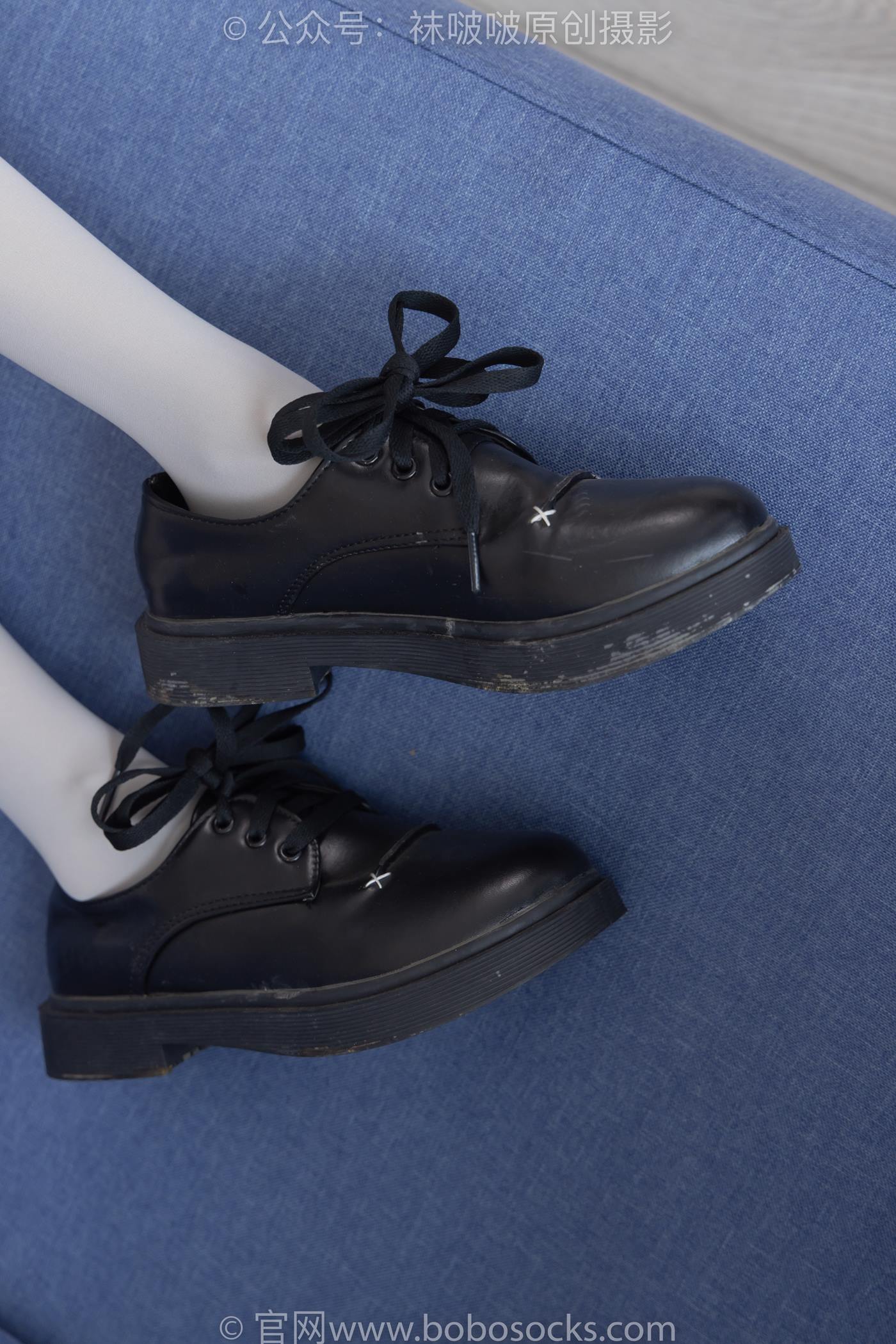 图片[23]-[BoBoSocks袜啵啵]NO.213 稚予-黑皮鞋、厚灰丝[140P] – 速更版-美库