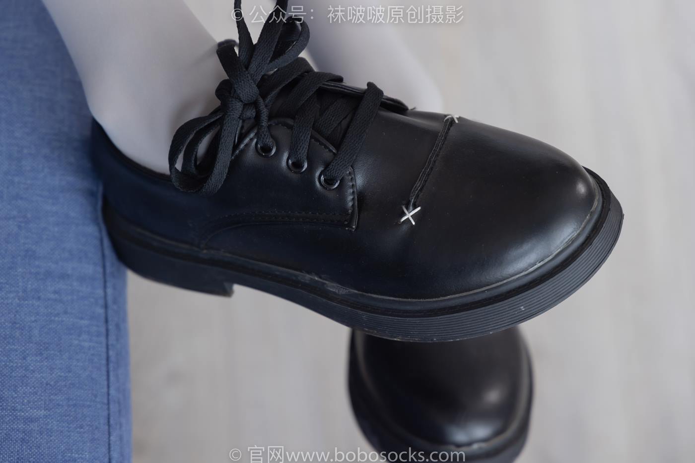 图片[26]-[BoBoSocks袜啵啵]NO.213 稚予-黑皮鞋、厚灰丝[140P] – 速更版-美库