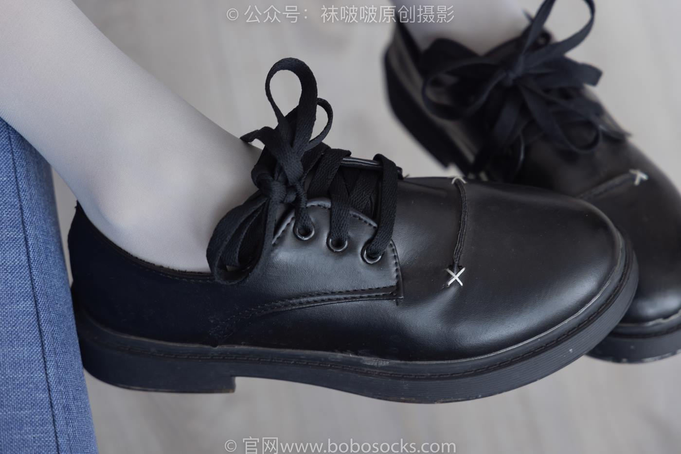 图片[27]-[BoBoSocks袜啵啵]NO.213 稚予-黑皮鞋、厚灰丝[140P] – 速更版-美库