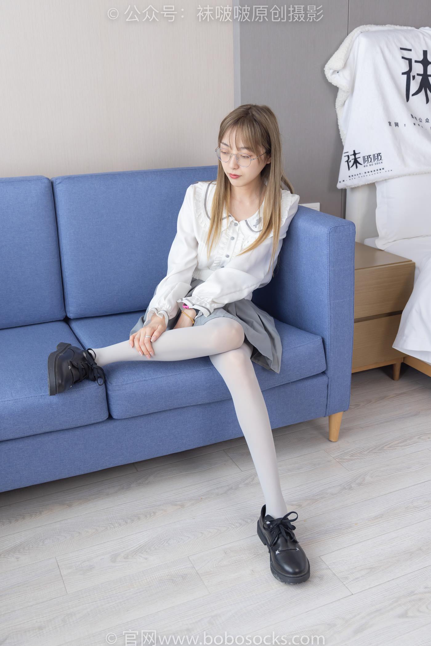 图片[36]-[BoBoSocks袜啵啵]NO.213 稚予-黑皮鞋、厚灰丝[140P] – 速更版-美库